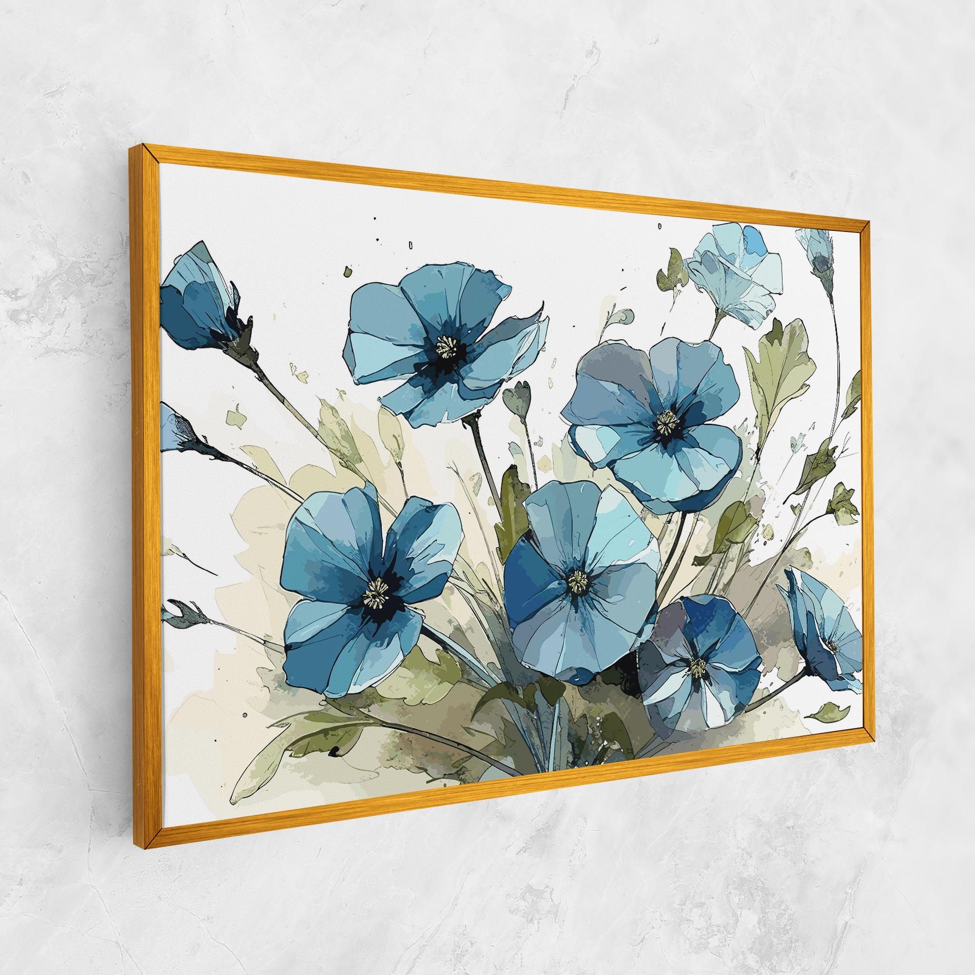 Blue Wild Plant mockup 1