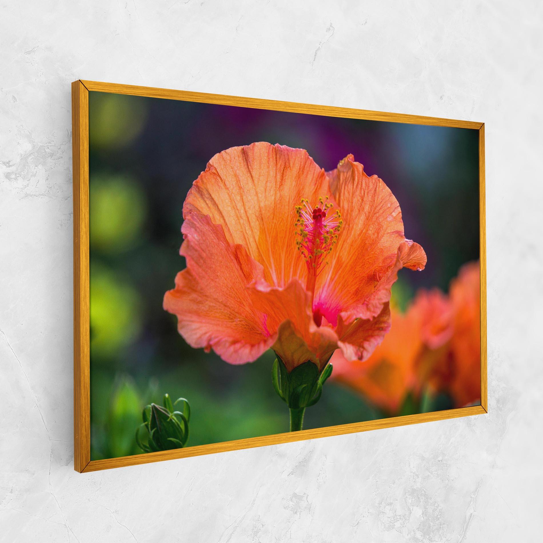 Leinwandbild Orange Wild Flower mockup 1