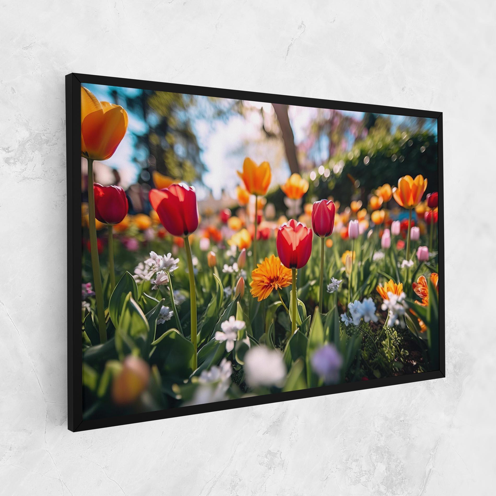 Leinwandbild Garden Tulips Mix mockup 1