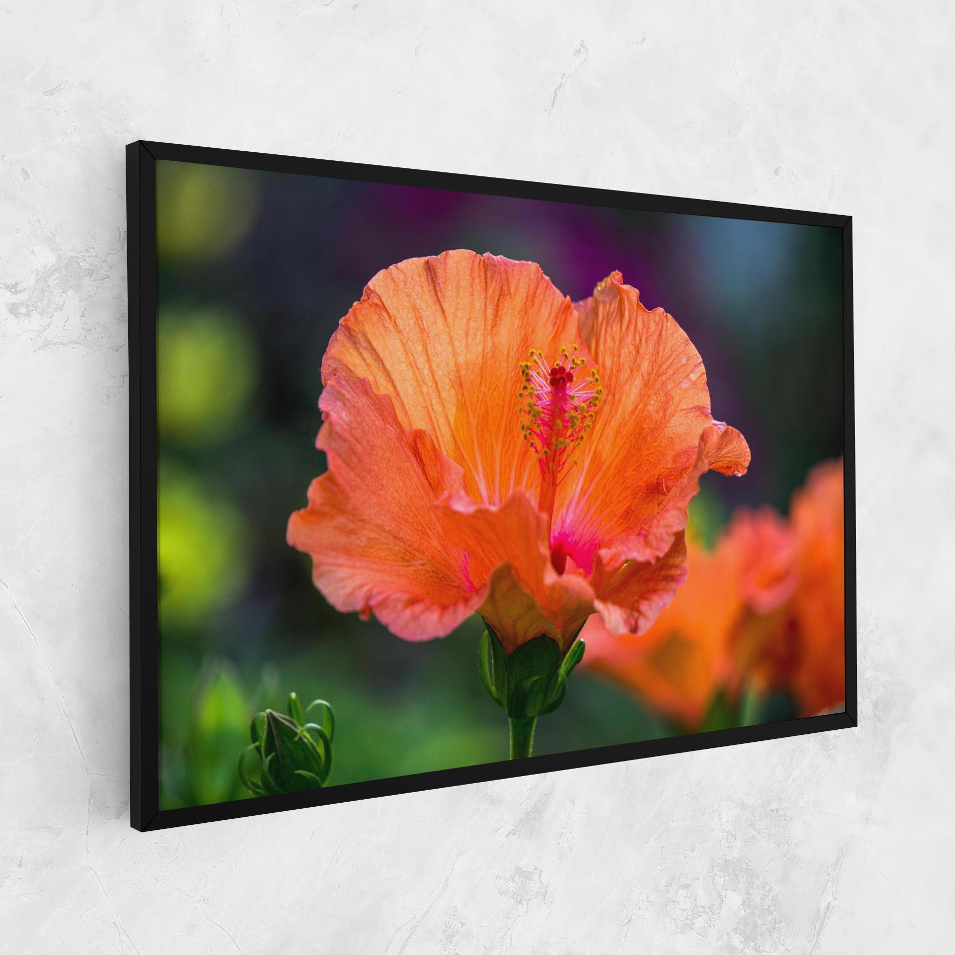 Leinwandbild Orange Wild Flower mockup 1