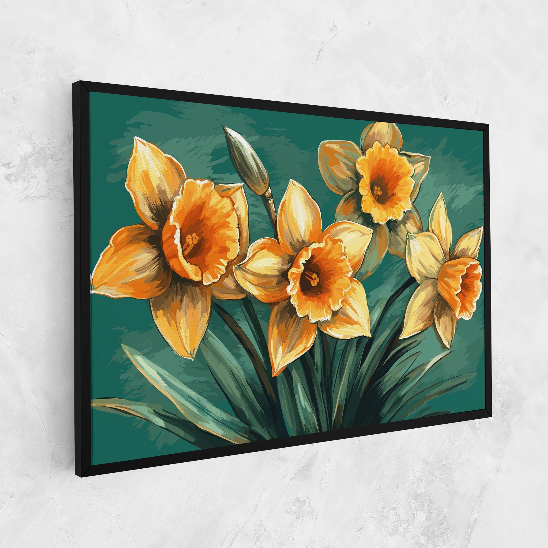 Leinwandbild Yellow Wild Flower mockup 1