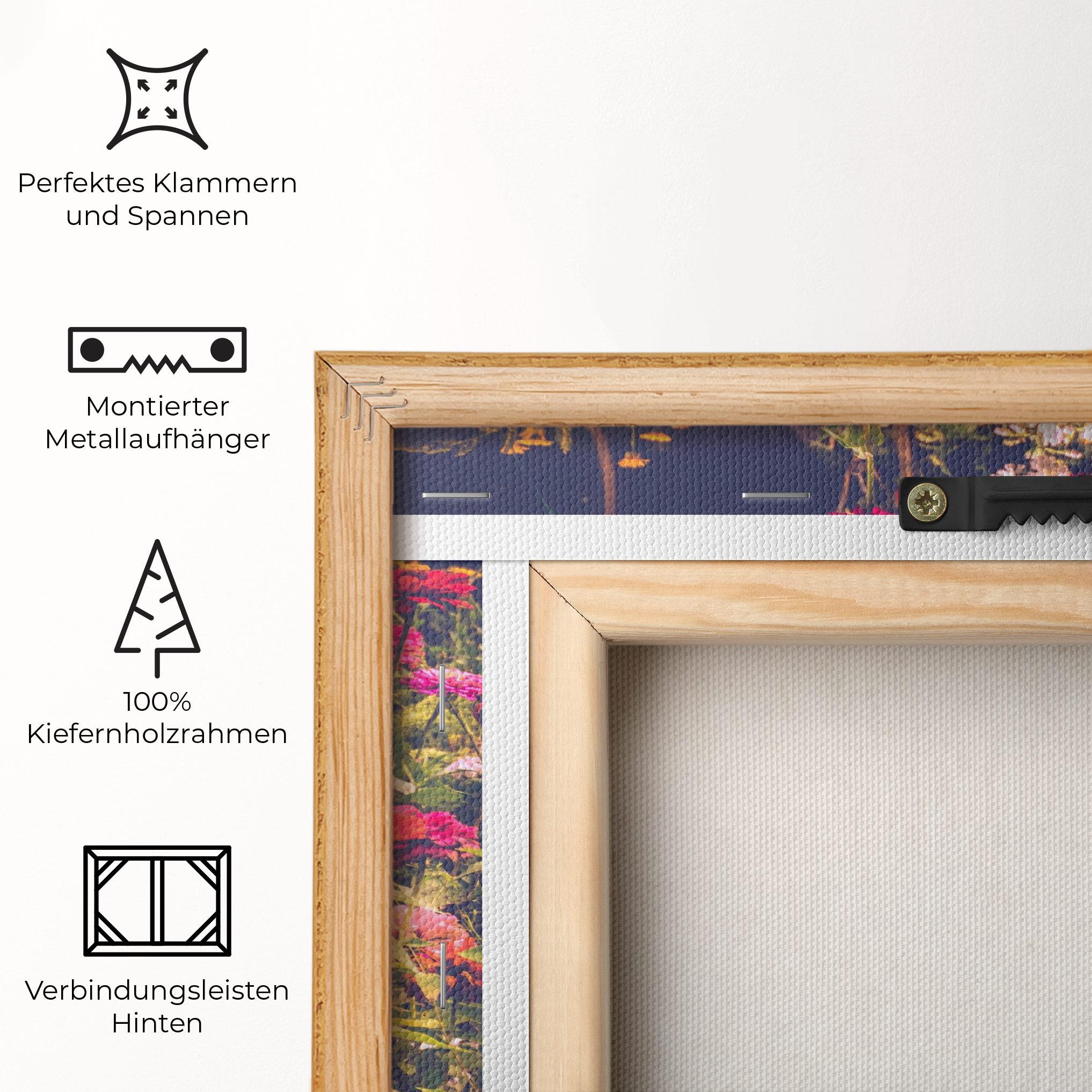 Leinwandbild Colorful Wild Field mockup 5