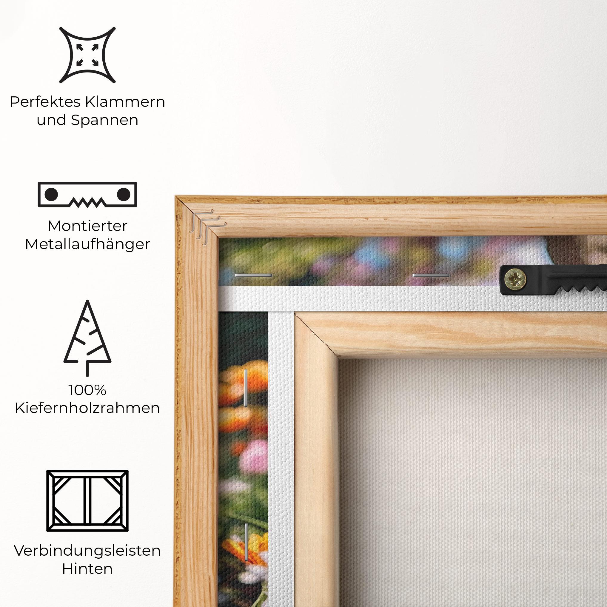 Leinwandbild Garden Tulips Mix mockup 5