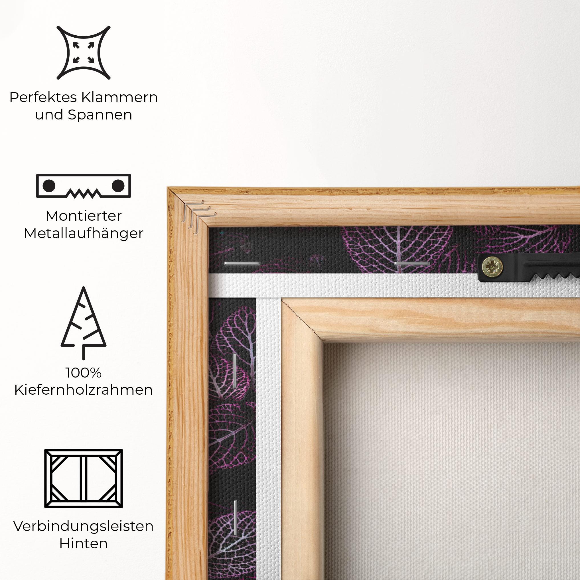 Leinwandbild Purple Leaves mockup 5