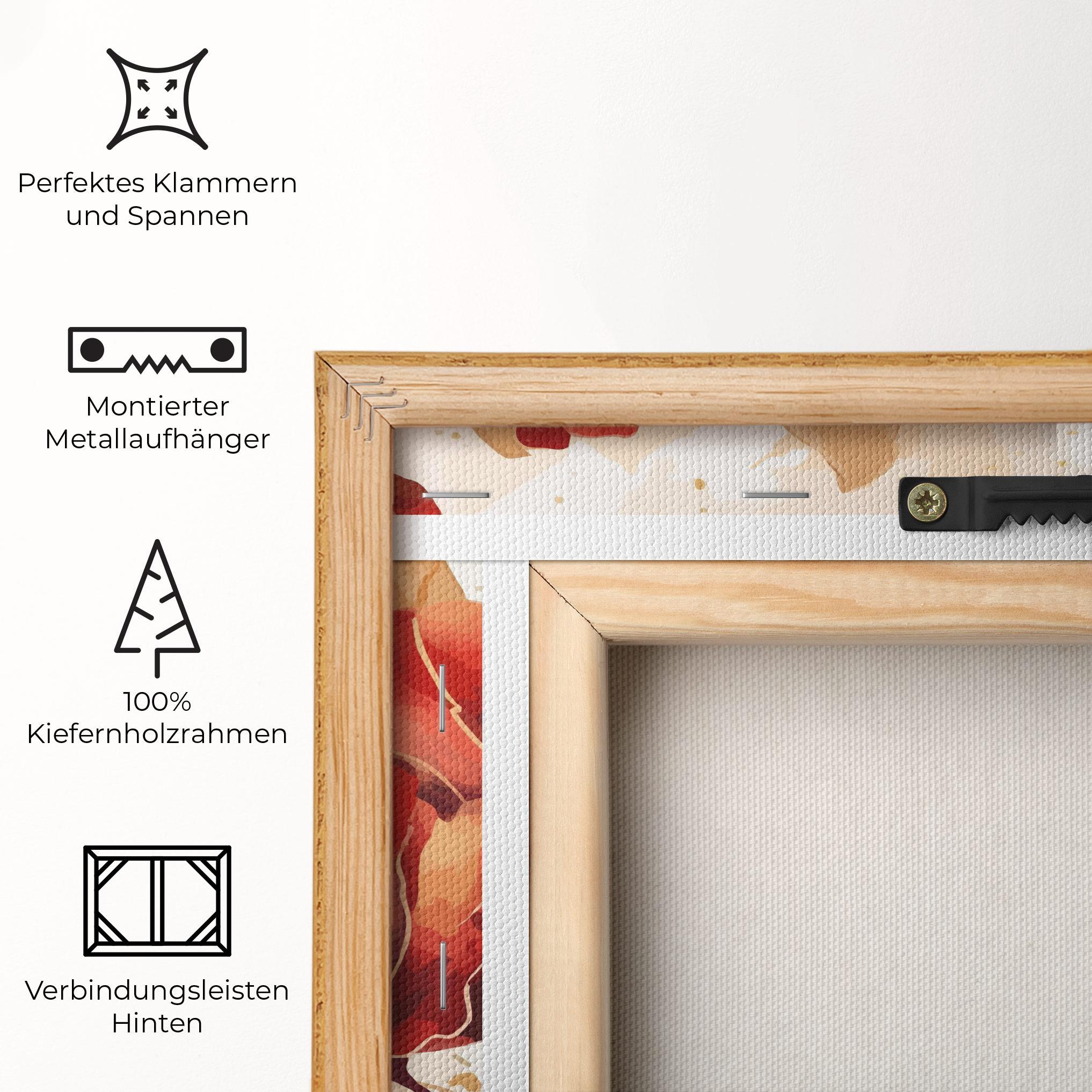 Leinwandbild Red Wild Gold mockup 5
