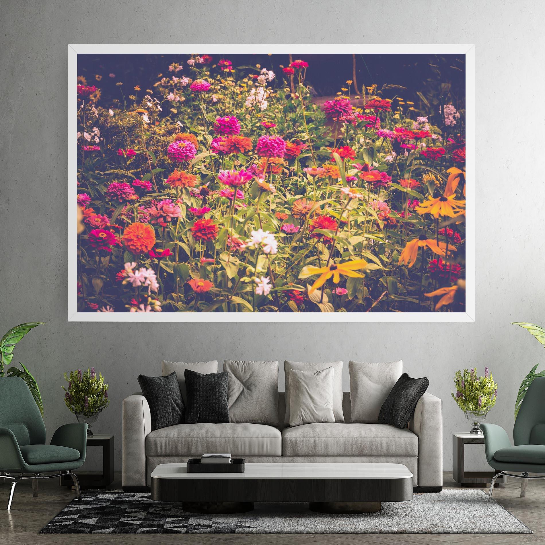 Leinwandbild Colorful Wild Field mockup 7