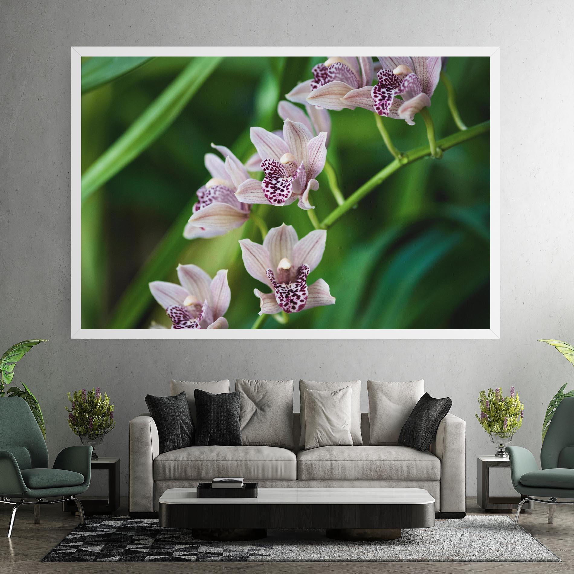 Leinwandbild Cymbidium Orchid mockup 7