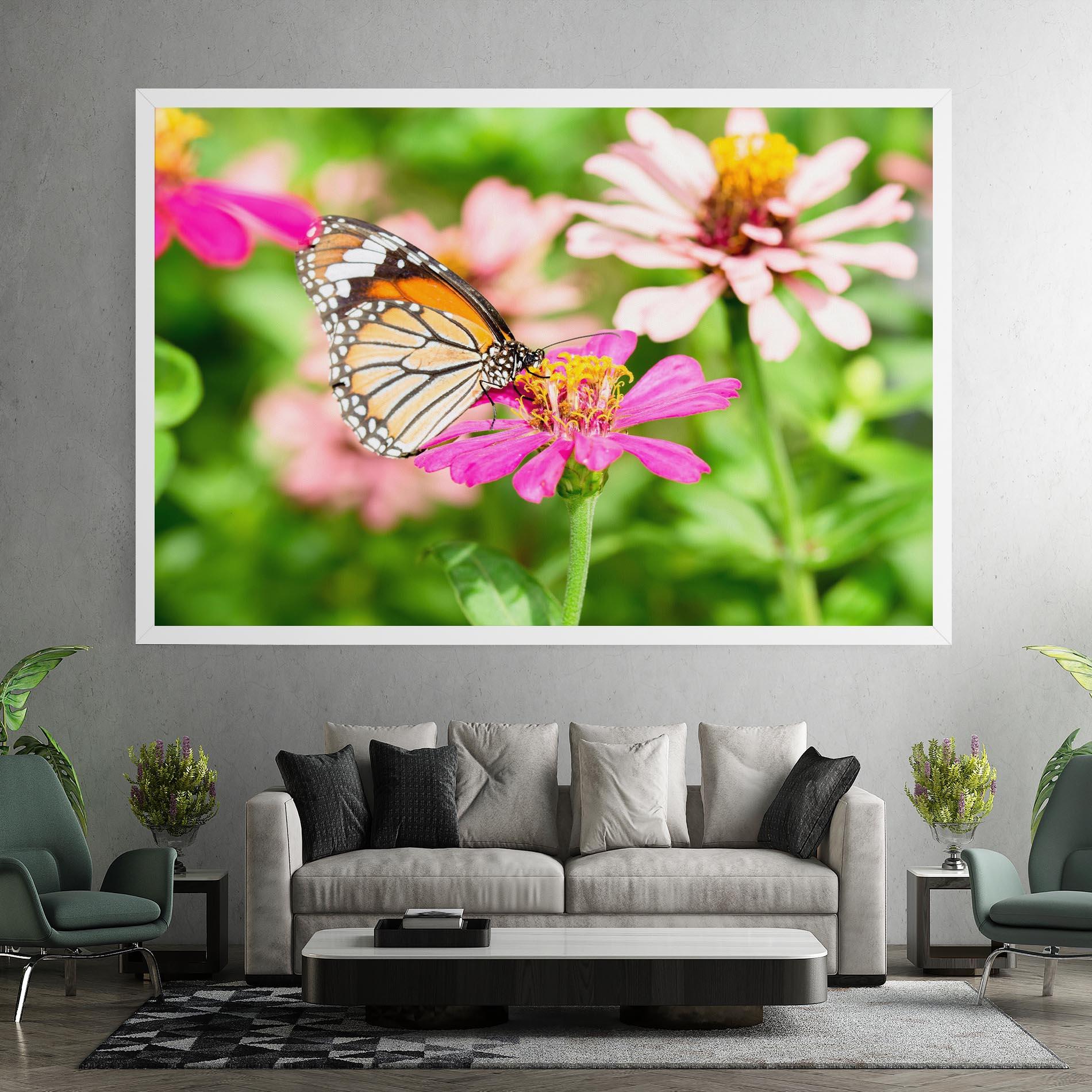 Leinwandbild Daylight Butterfly mockup 7