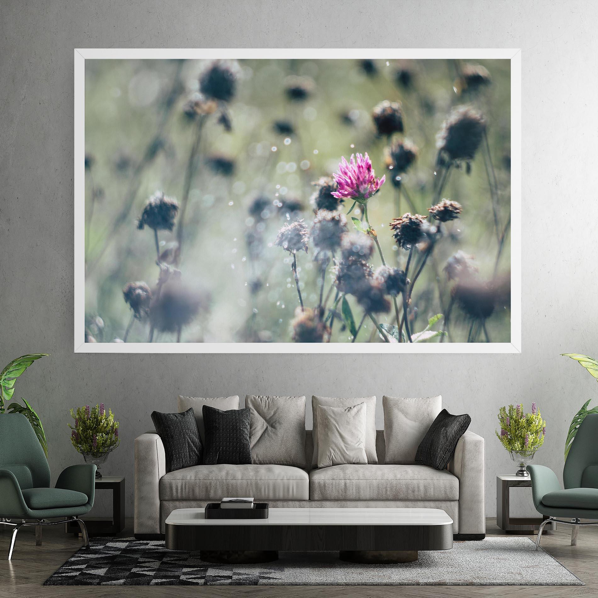 Leinwandbild Dreamy Purple Flower mockup 7