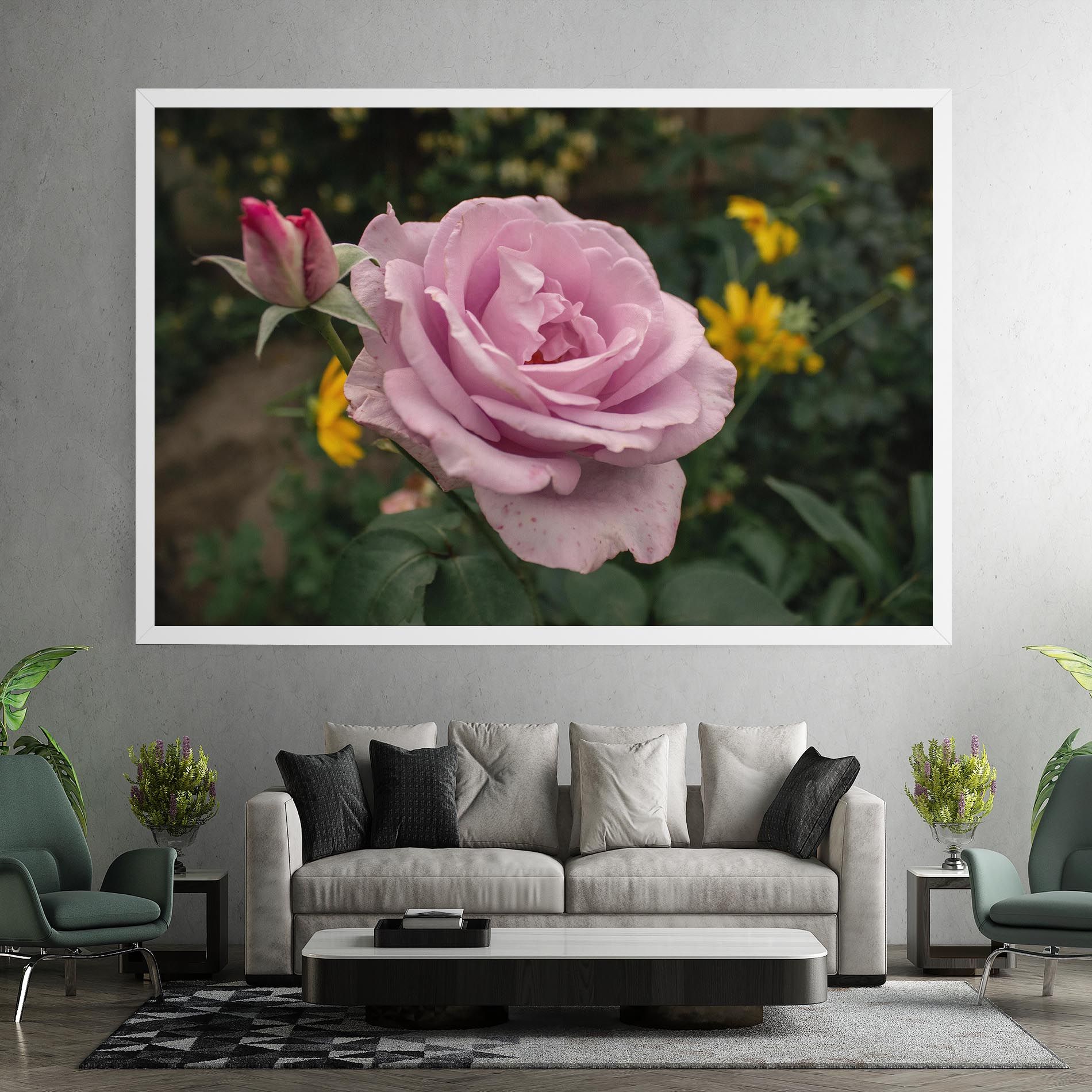 Garden Pink Rose mockup 7