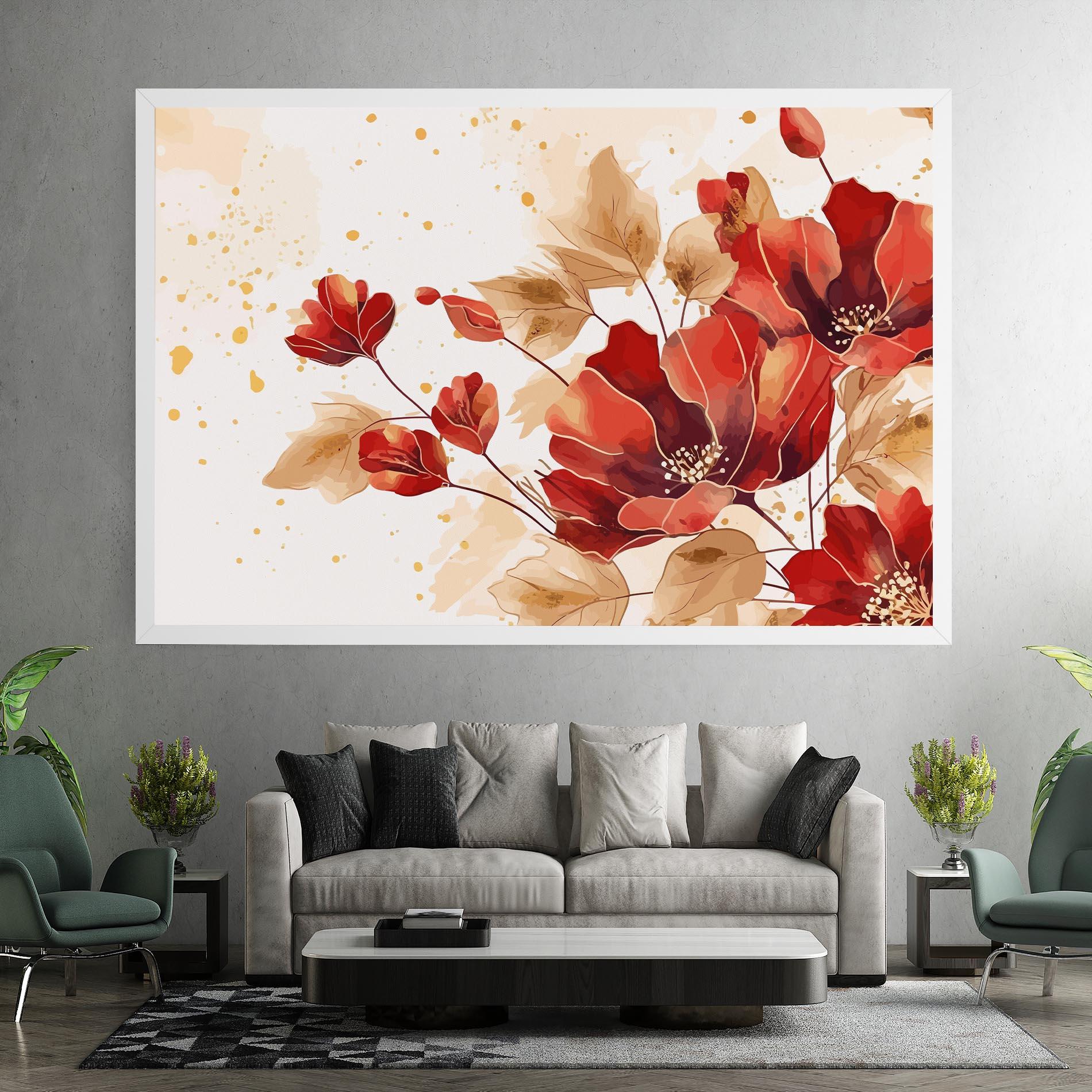 Leinwandbild Red Wild Gold mockup 7