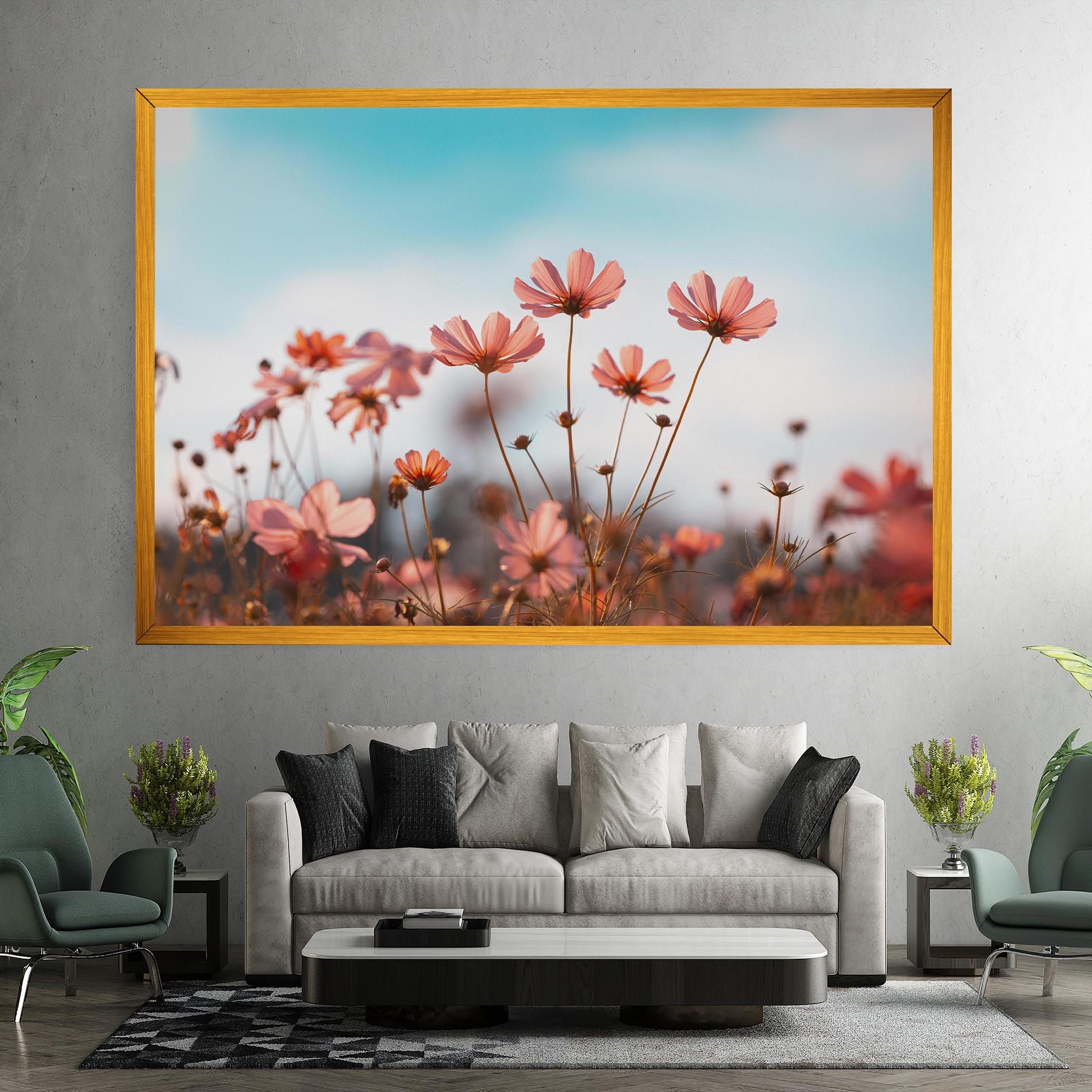 Cosmos Flowers Beautiful mockup 7