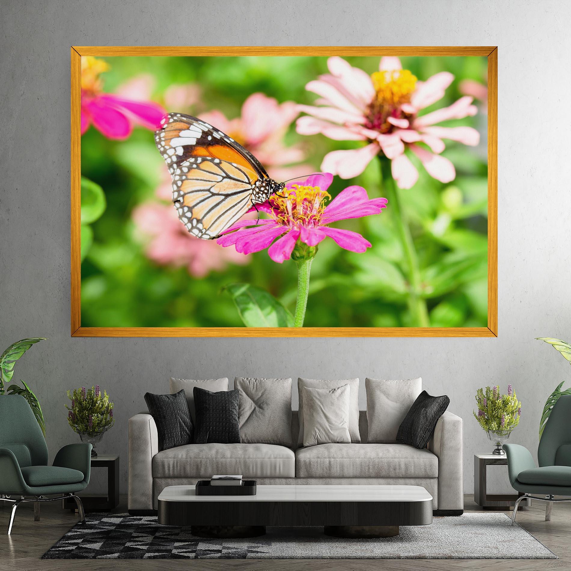Leinwandbild Daylight Butterfly mockup 7