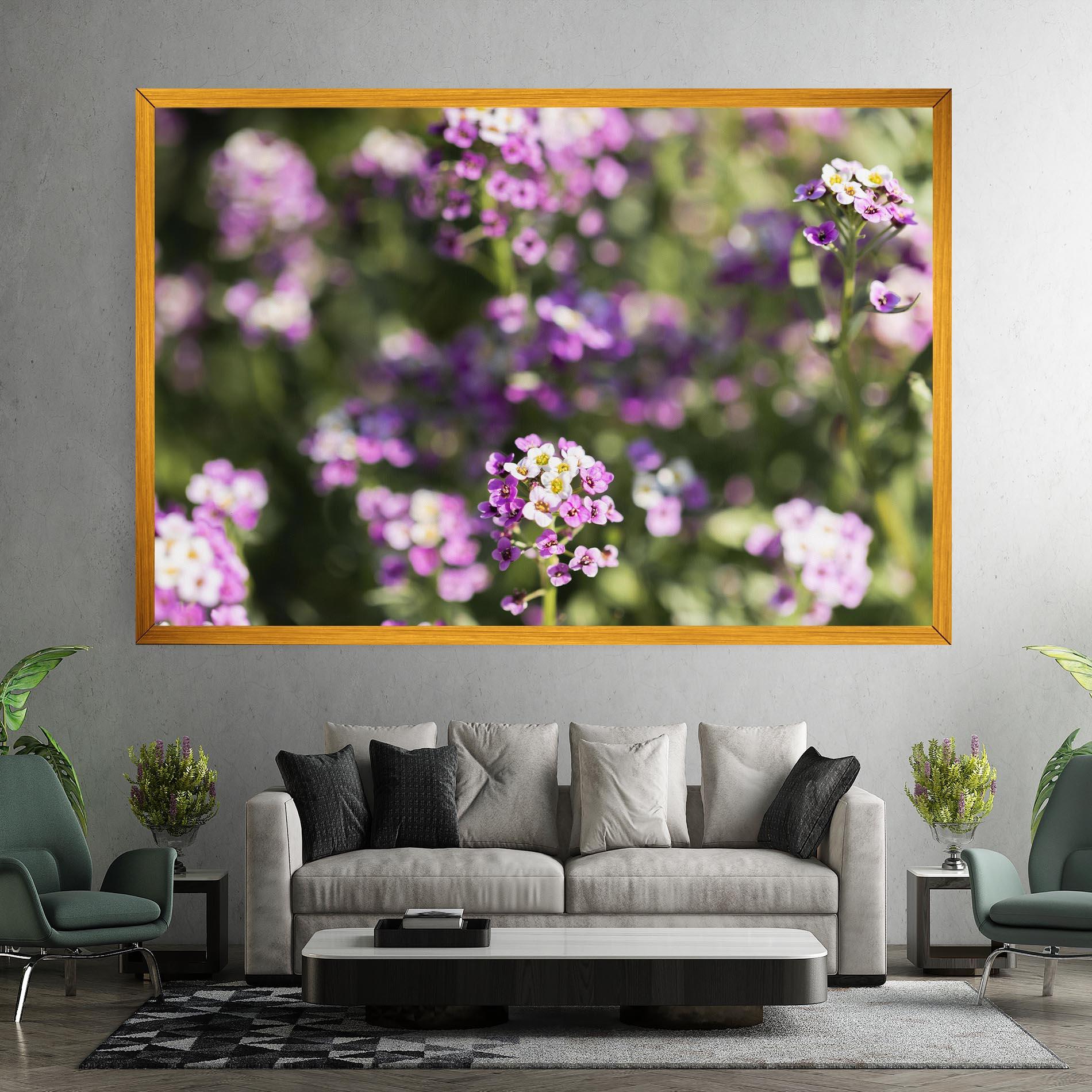 Leinwandbild Wild Purple Field mockup 7