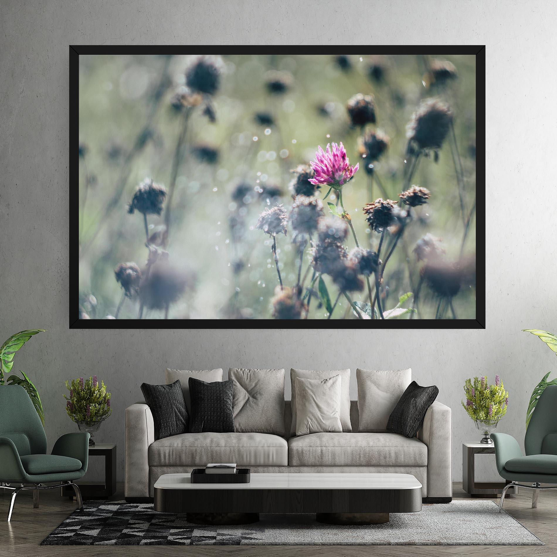 Leinwandbild Dreamy Purple Flower mockup 7