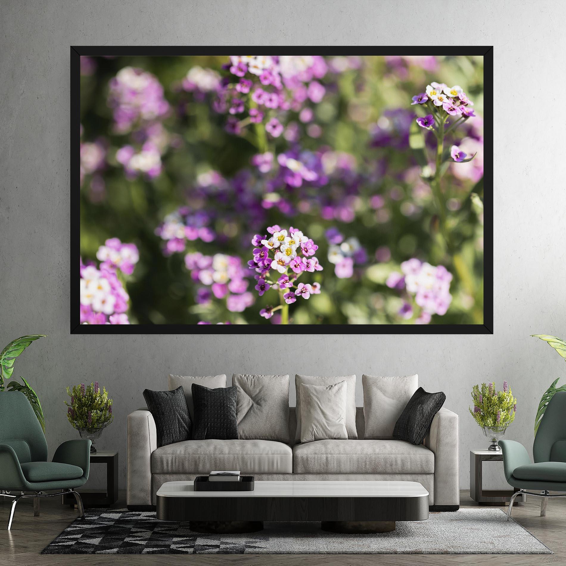 Leinwandbild Wild Purple Field mockup 7