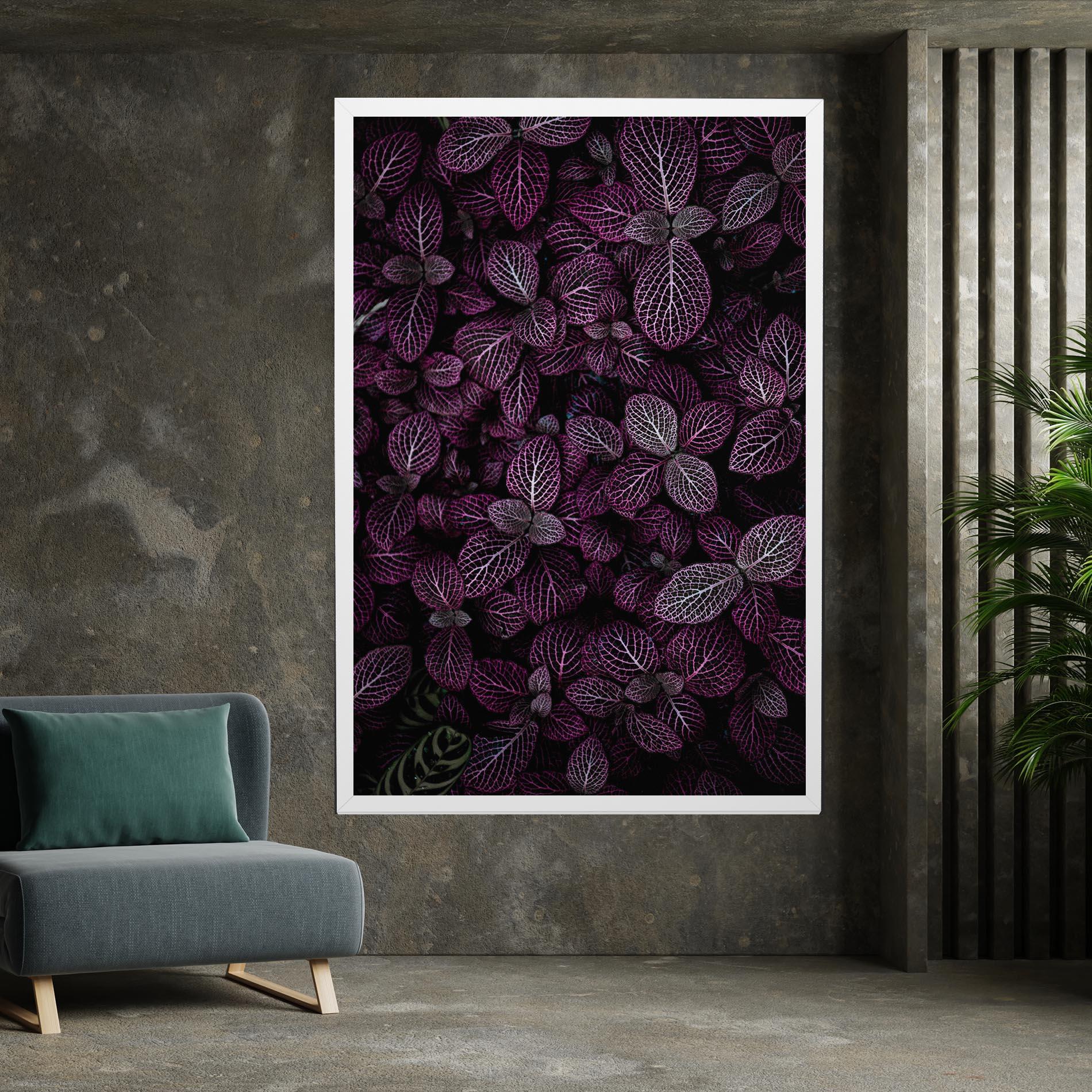 Leinwandbild Purple Leaves mockup 7
