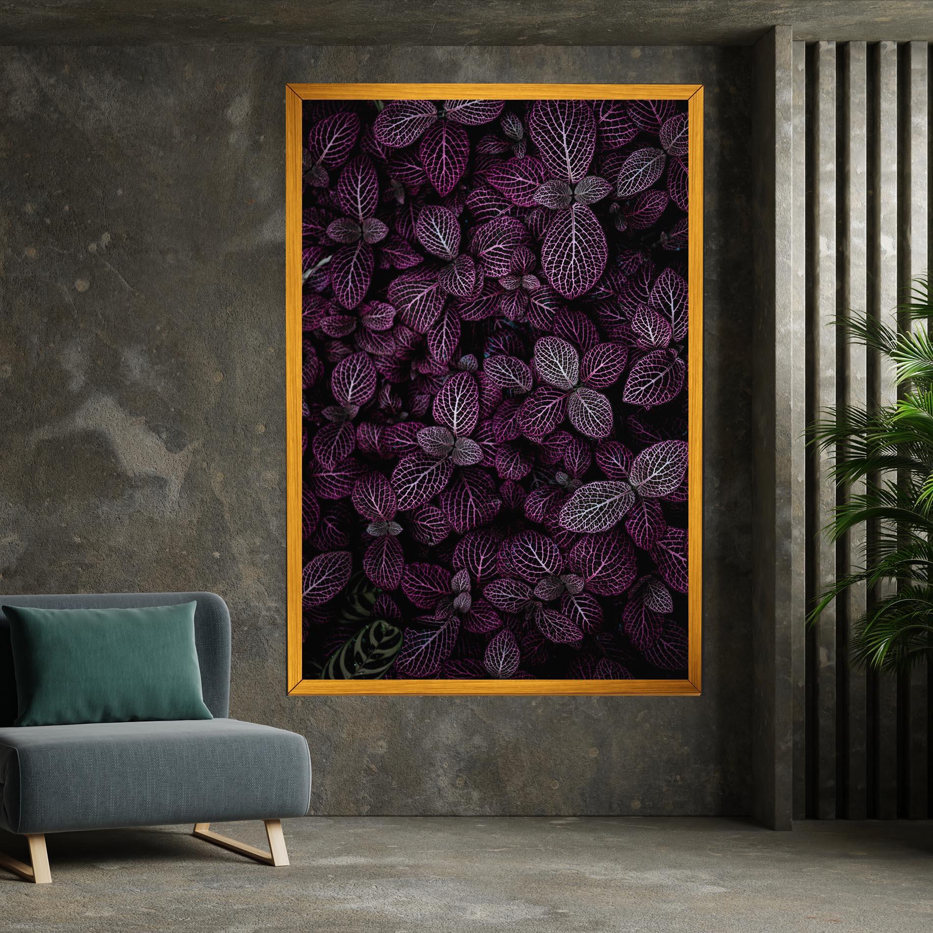 Leinwandbild Purple Leaves mockup 7