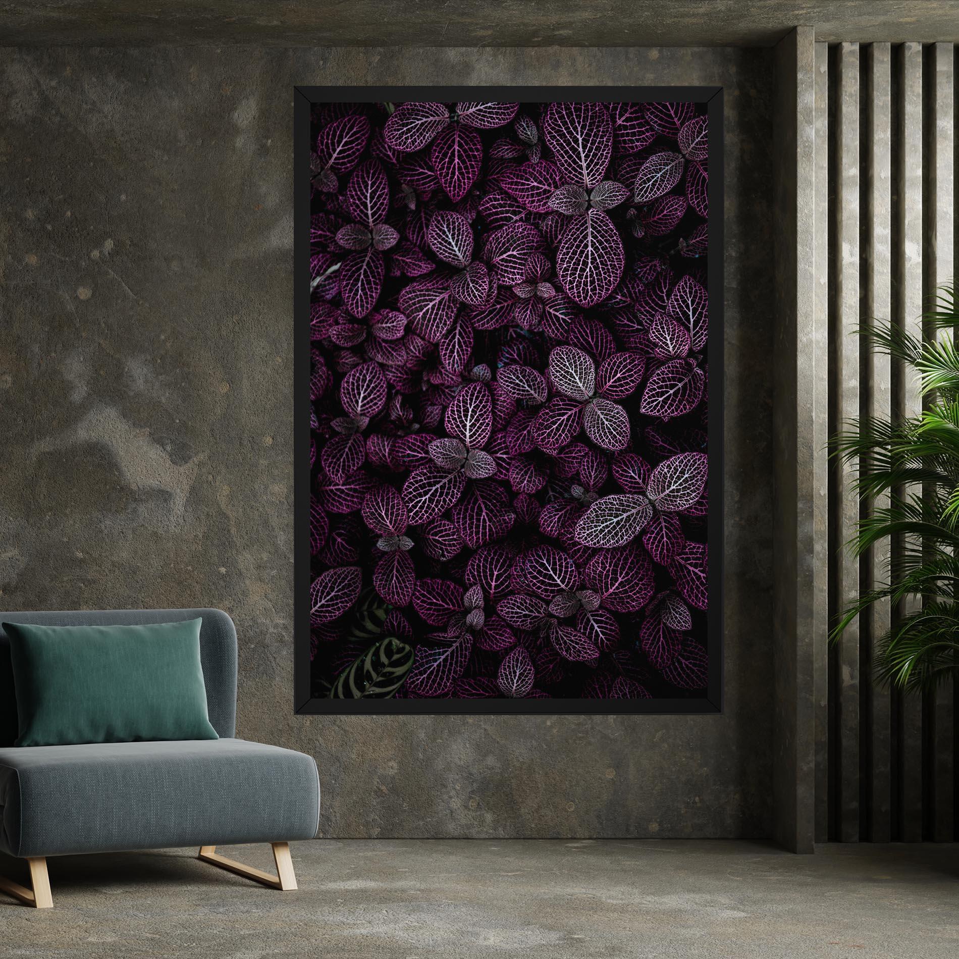 Leinwandbild Purple Leaves mockup 7