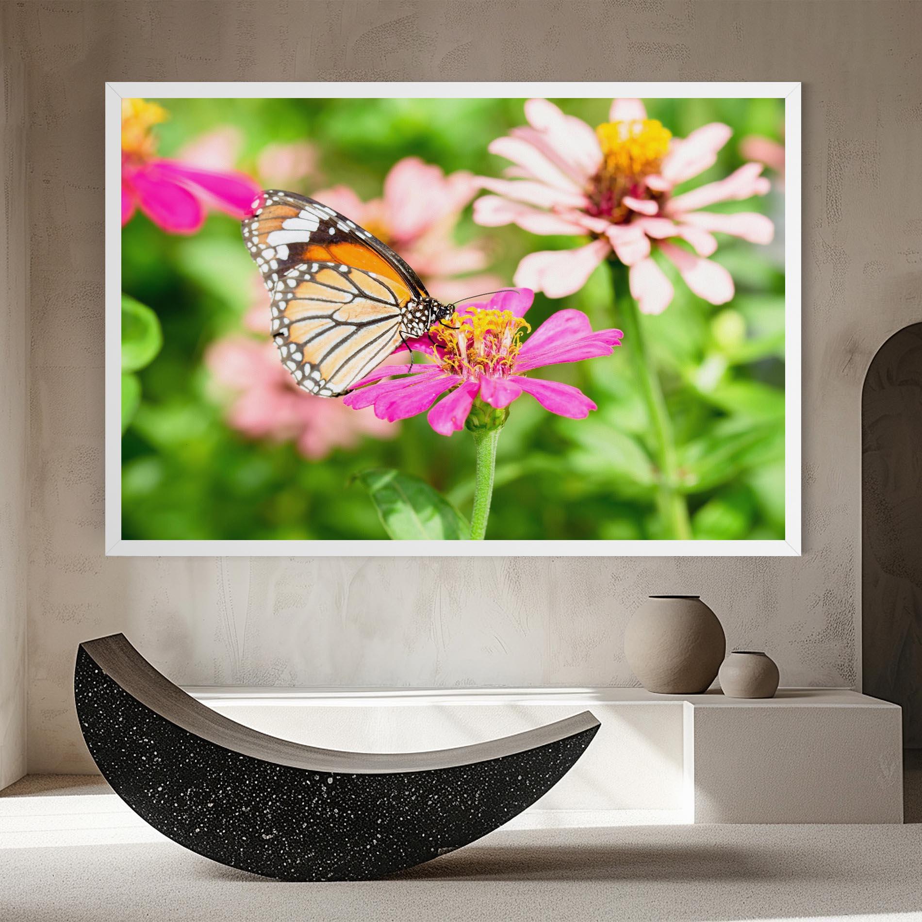 Leinwandbild Daylight Butterfly mockup 8