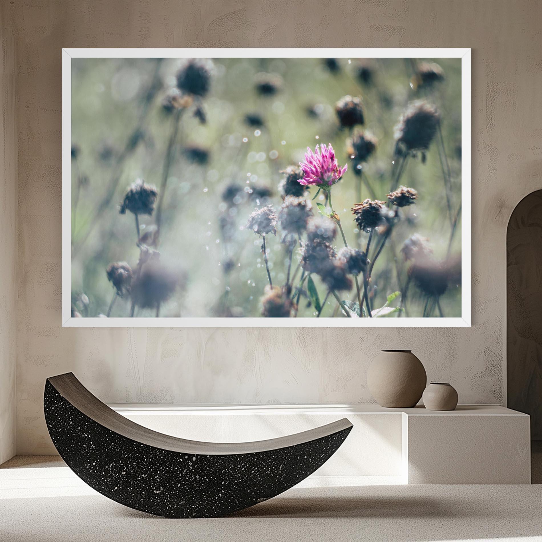 Leinwandbild Dreamy Purple Flower mockup 8