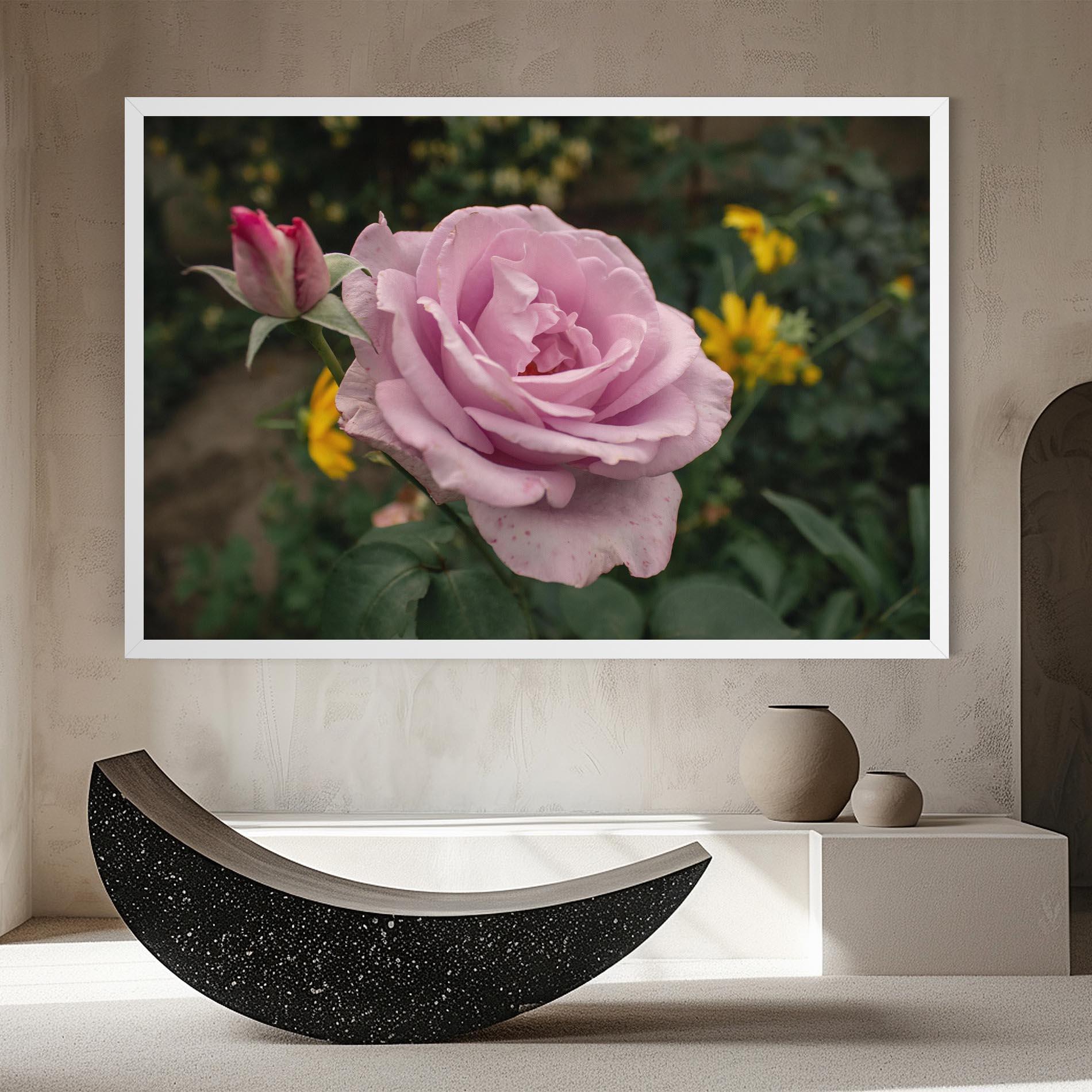 Leinwandbild Garden Pink Rose mockup 8