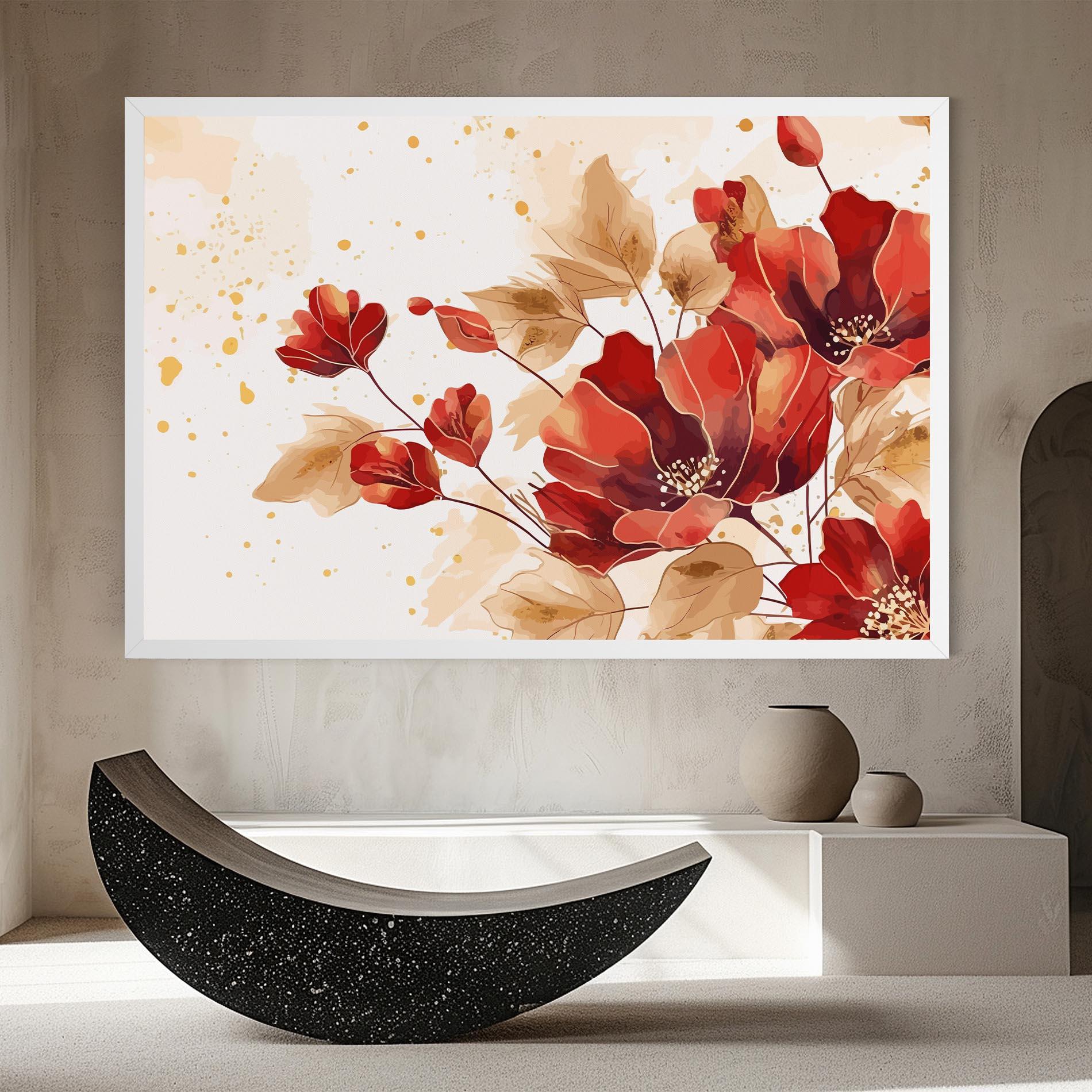Leinwandbild Red Wild Gold mockup 8