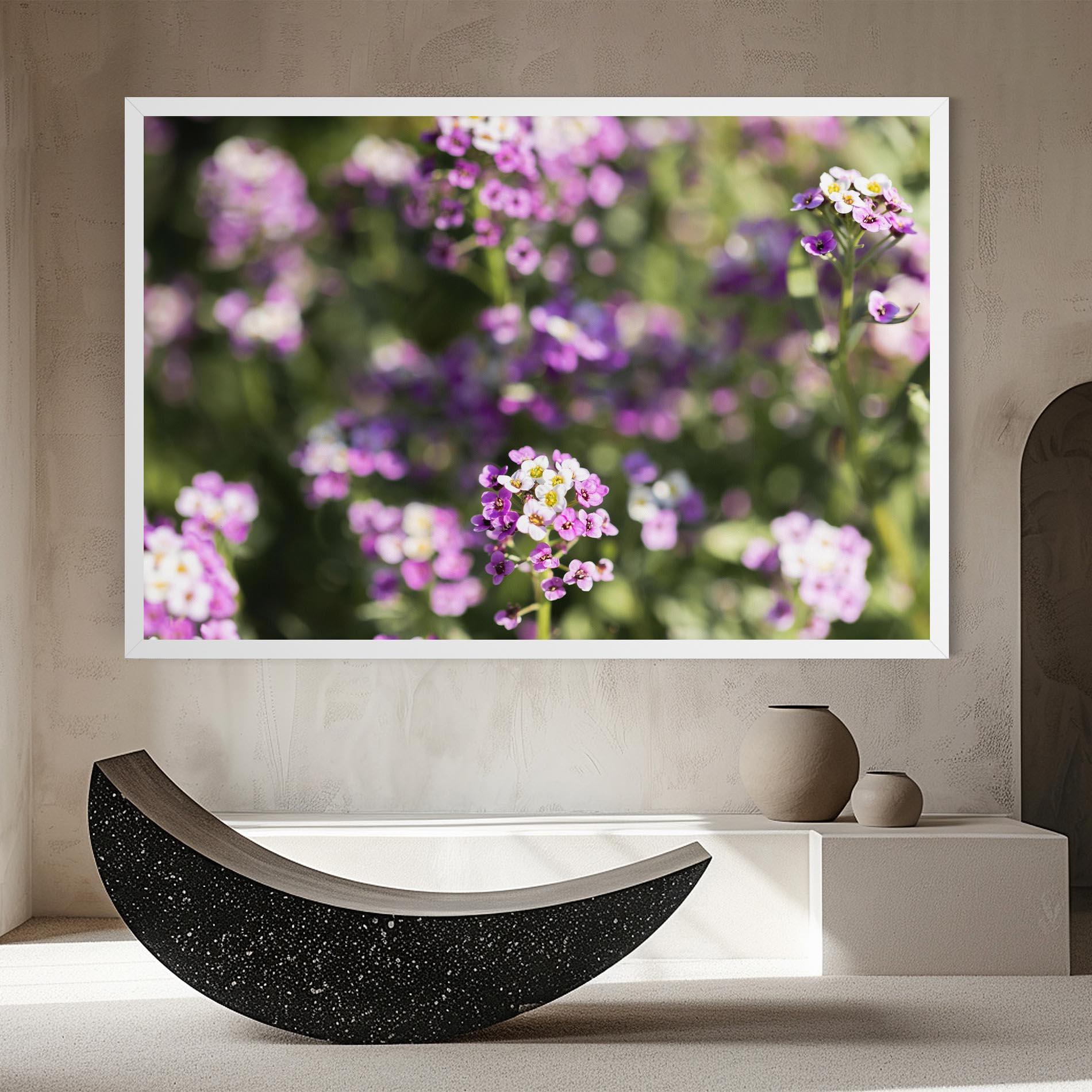 Leinwandbild Wild Purple Field mockup 8