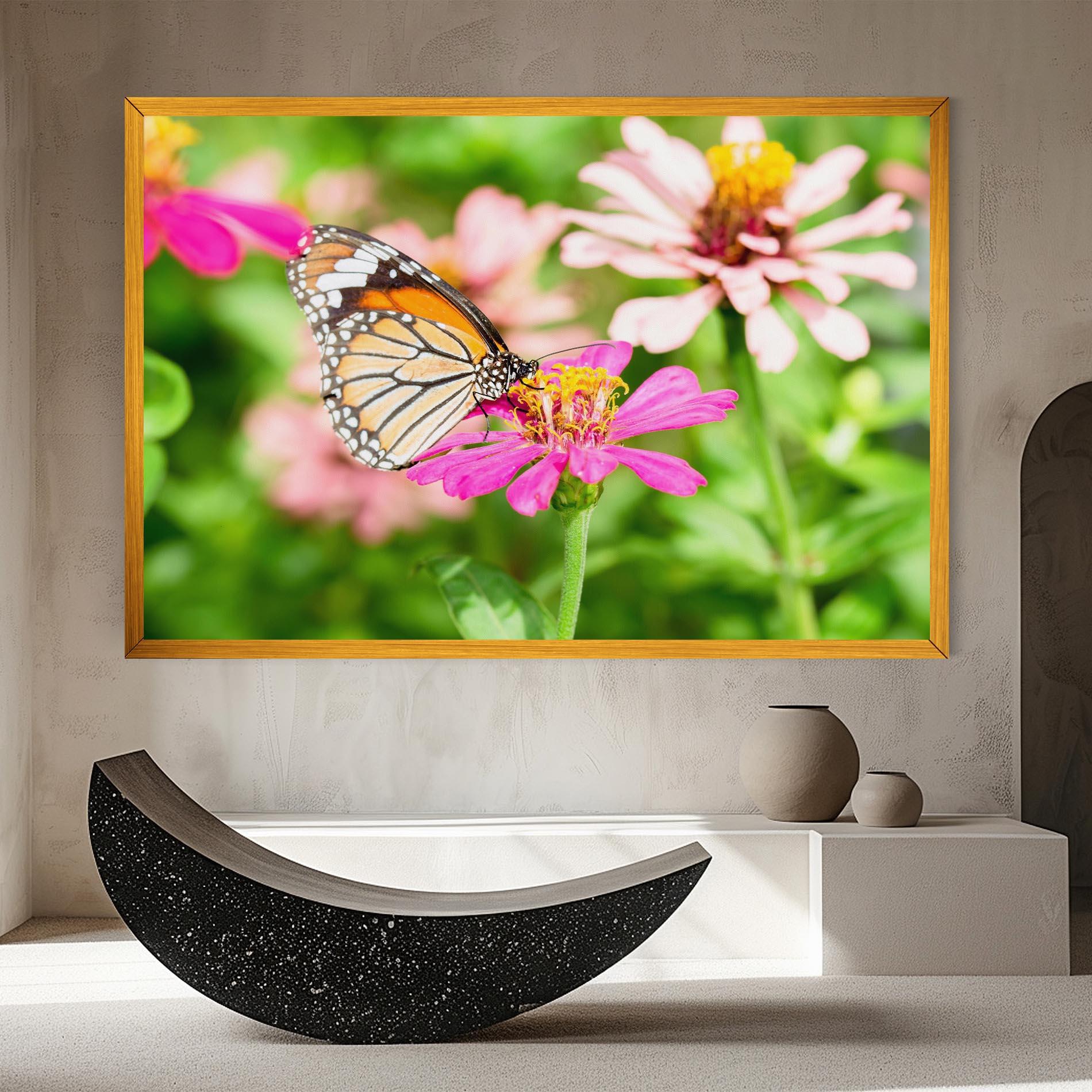 Leinwandbild Daylight Butterfly mockup 8