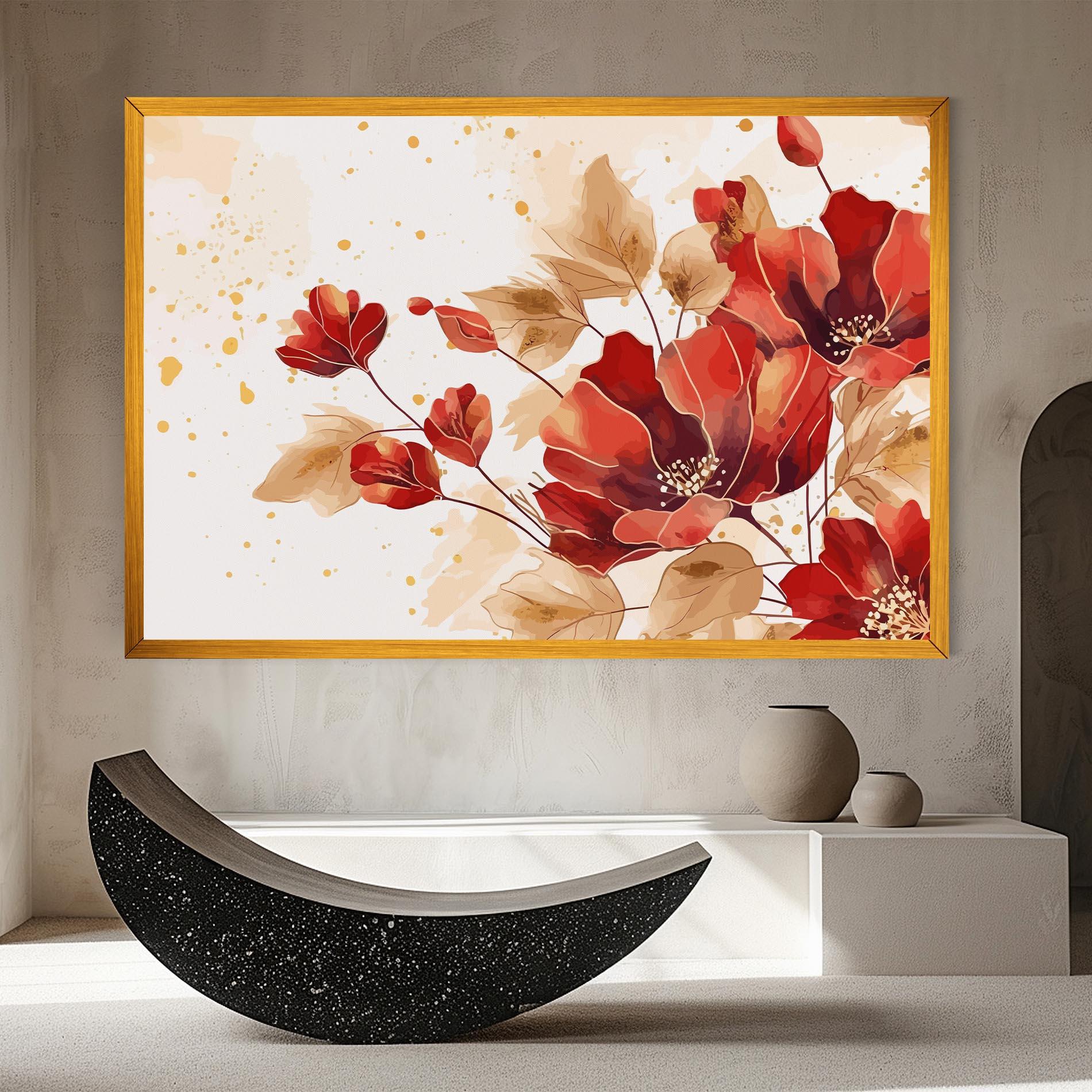 Leinwandbild Red Wild Gold mockup 8