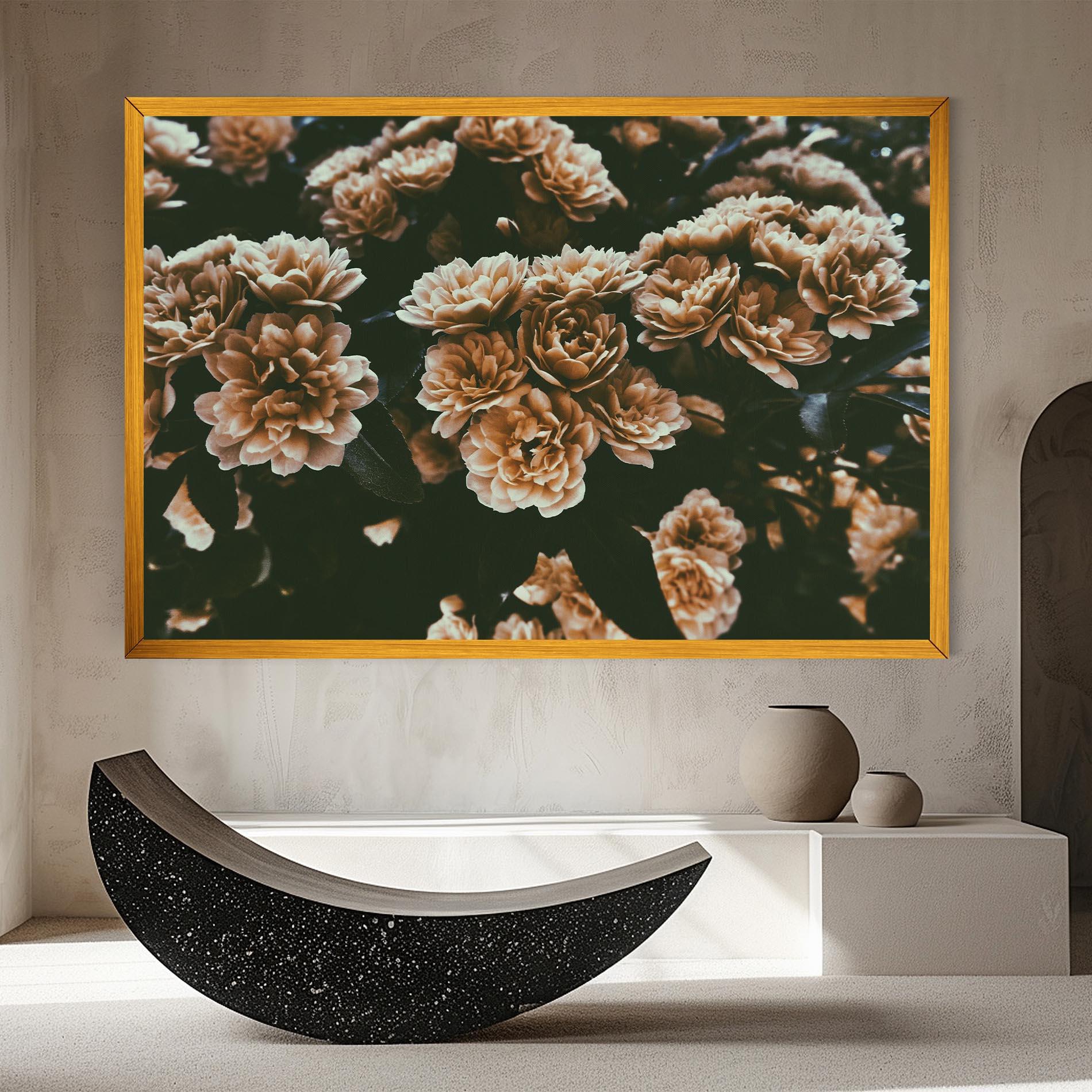 Leinwandbild Wild Cream Flower mockup 8