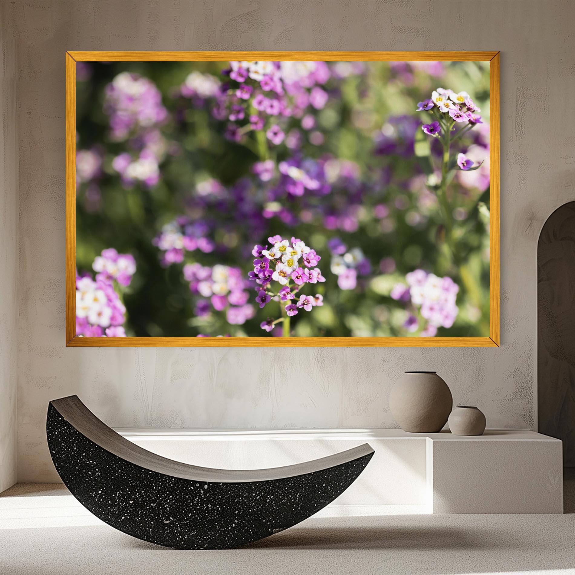 Leinwandbild Wild Purple Field mockup 8