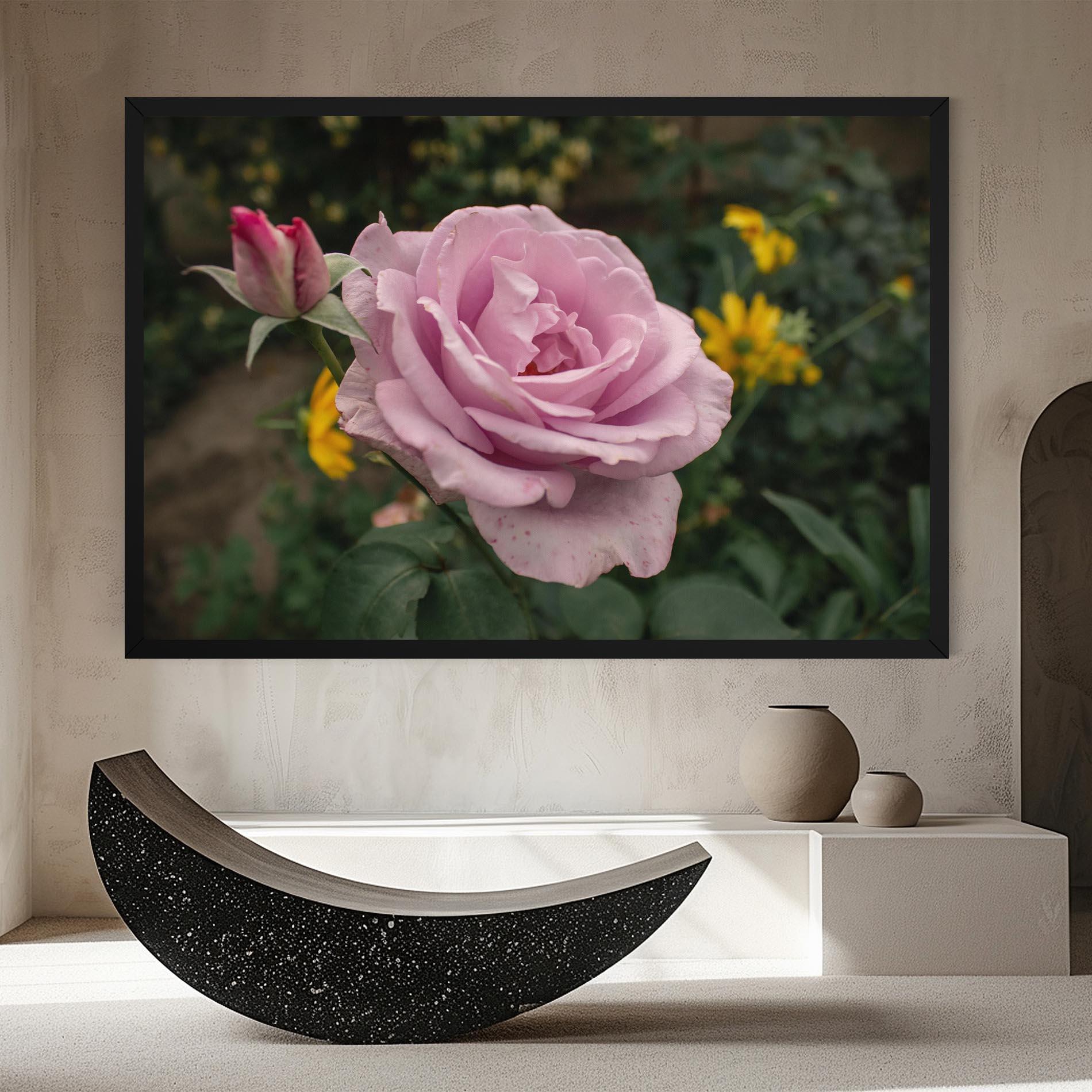 Leinwandbild Garden Pink Rose mockup 8