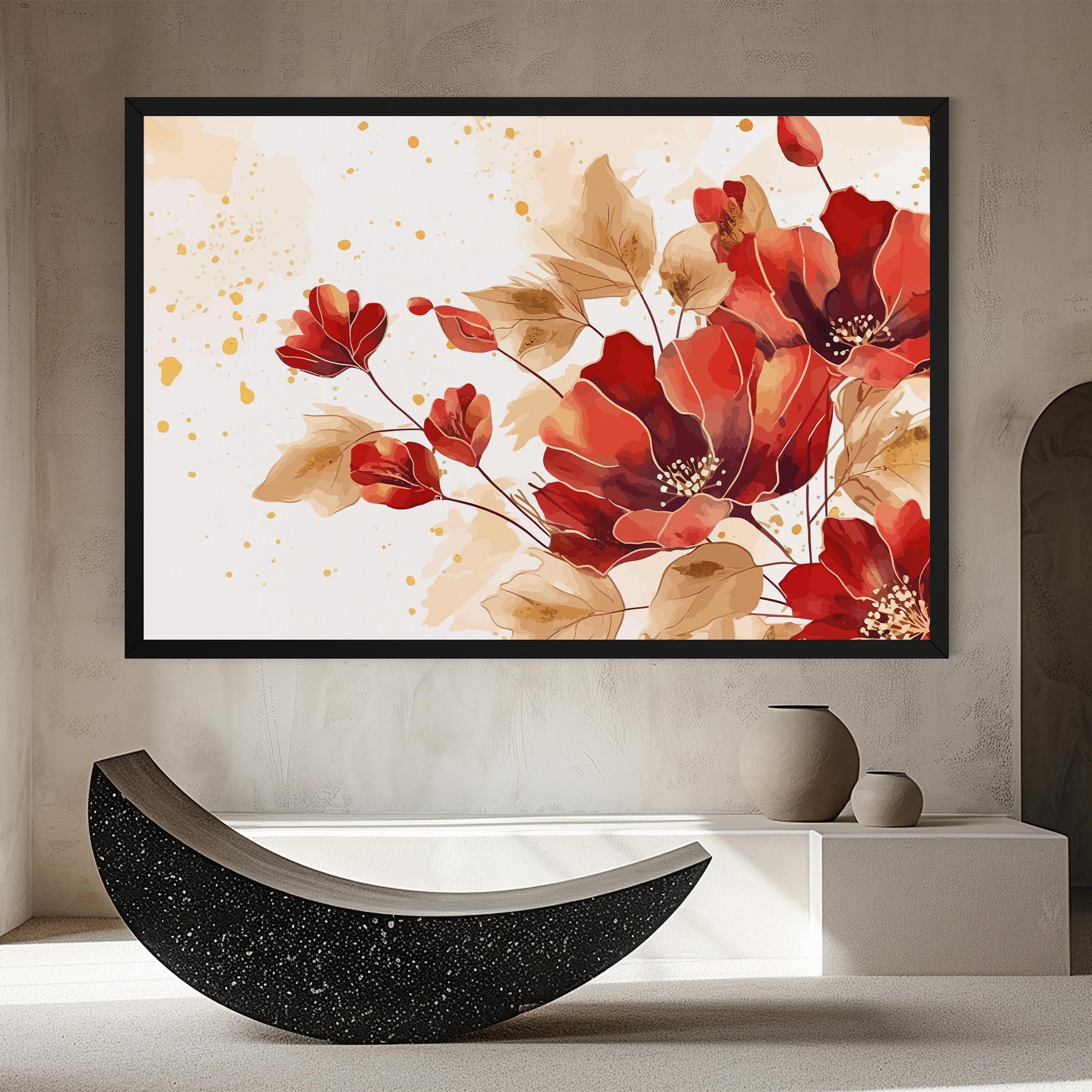 Leinwandbild Red Wild Gold mockup 8