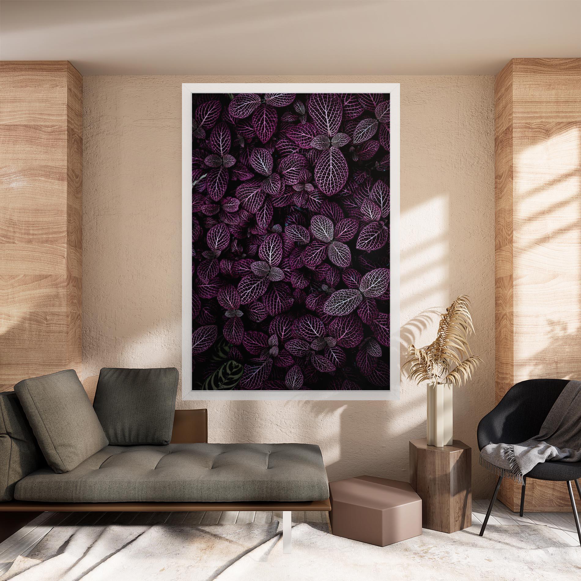 Leinwandbild Purple Leaves mockup 8