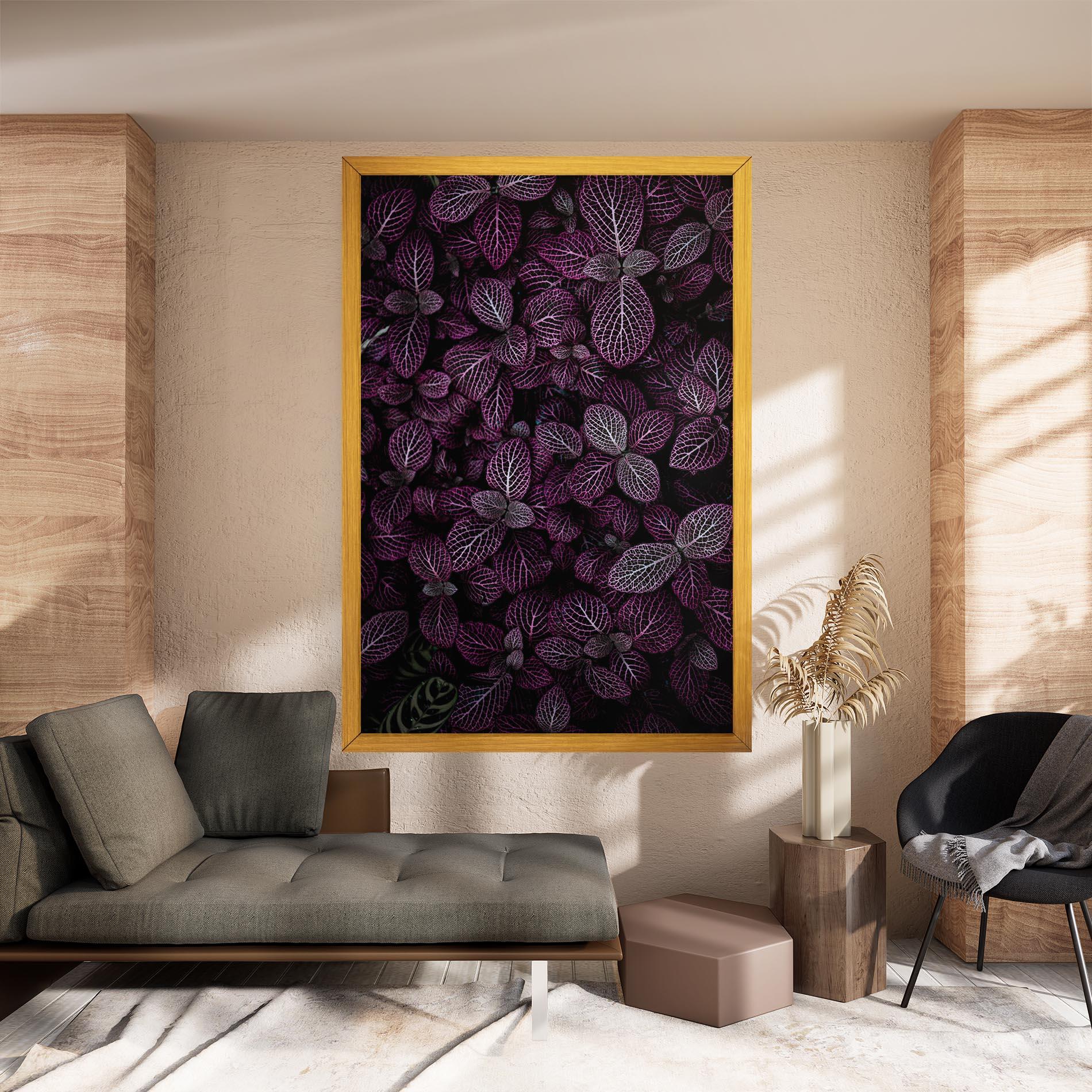 Leinwandbild Purple Leaves mockup 8