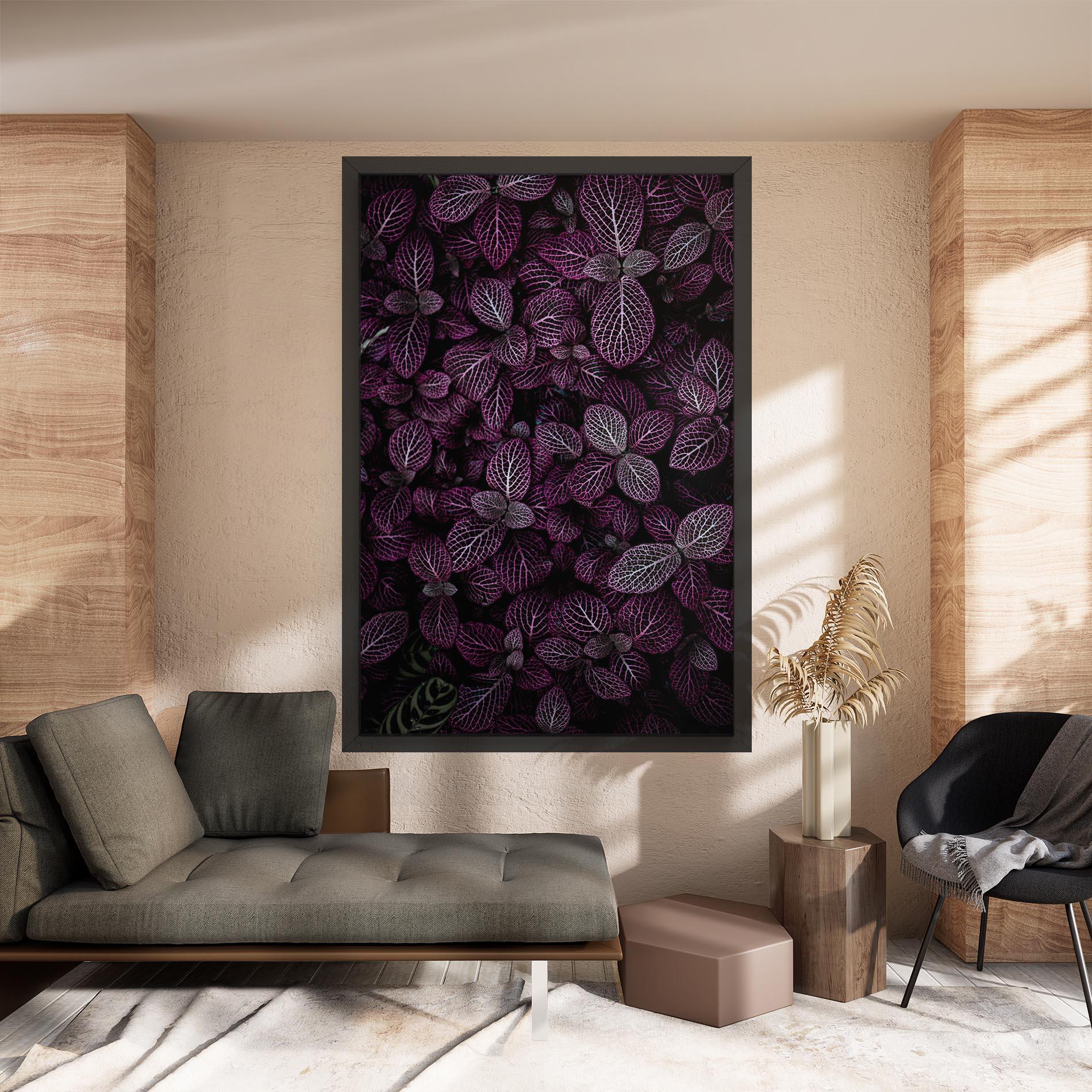 Leinwandbild Purple Leaves mockup 8
