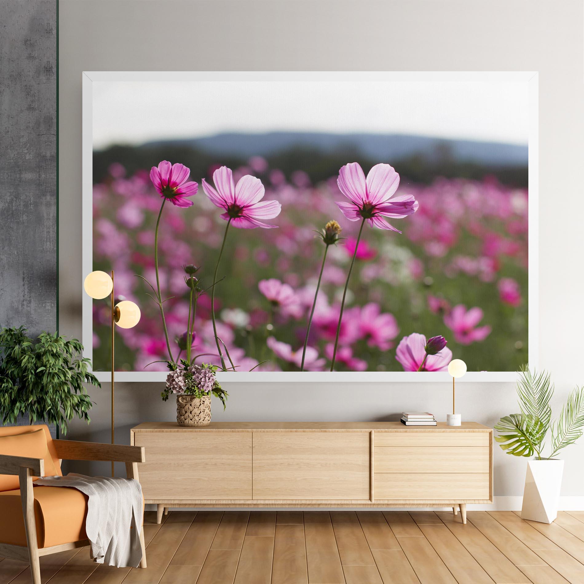 Leinwandbild Cosmos Flower mockup 9