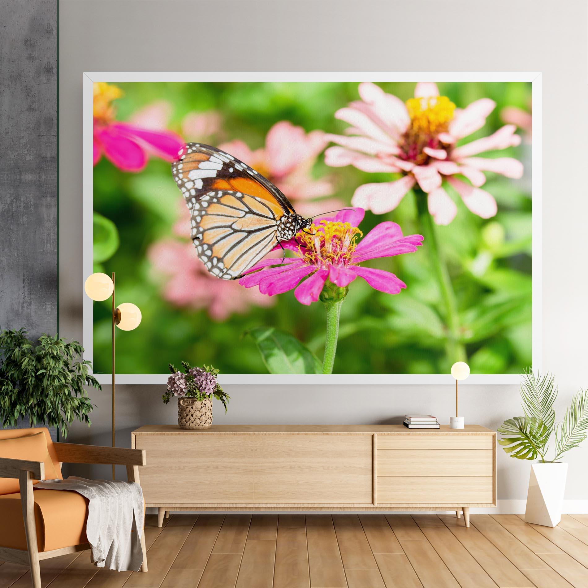 Leinwandbild Daylight Butterfly mockup 9