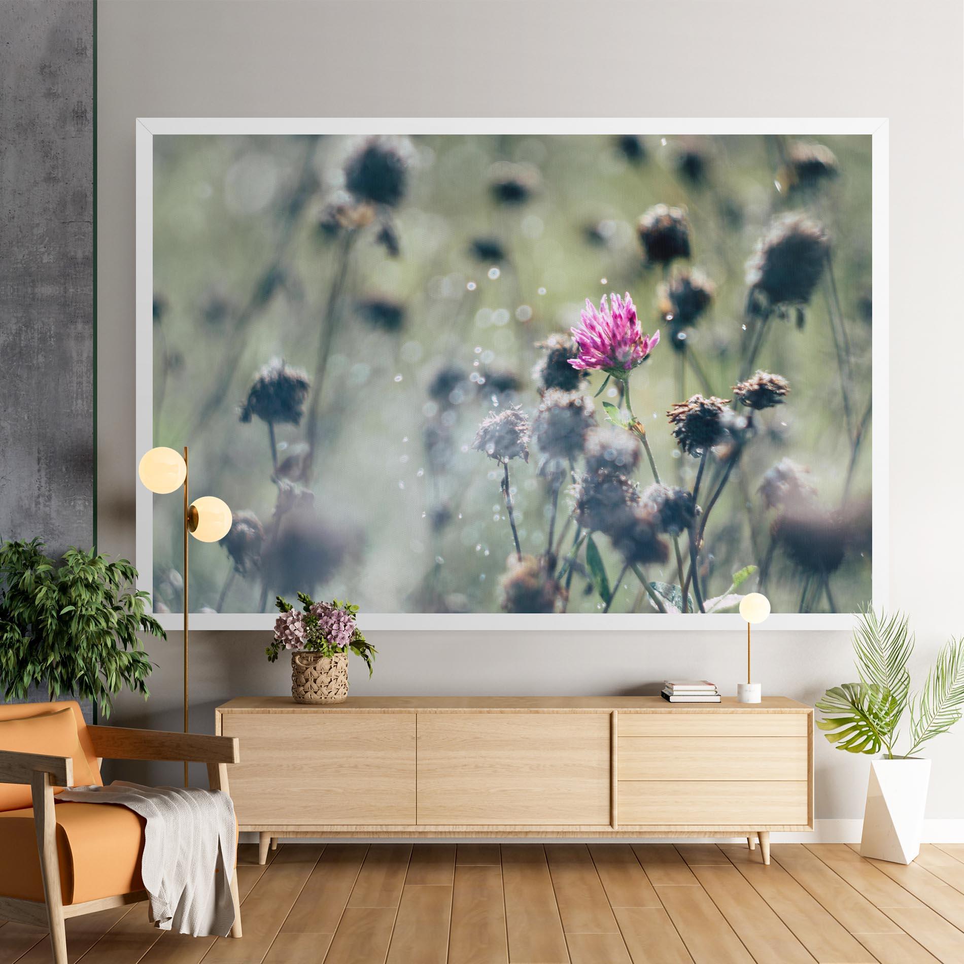 Leinwandbild Dreamy Purple Flower mockup 9