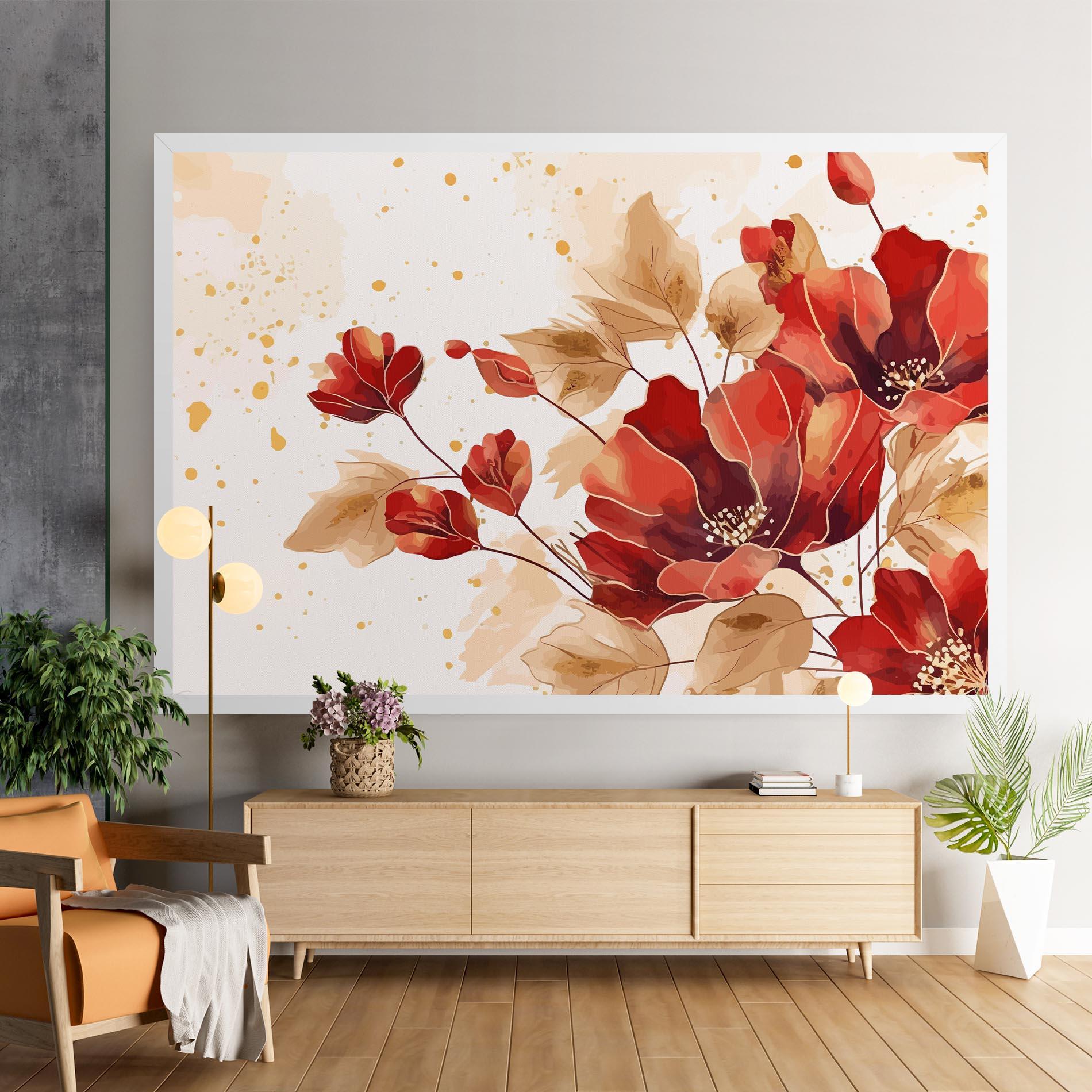 Leinwandbild Red Wild Gold mockup 9