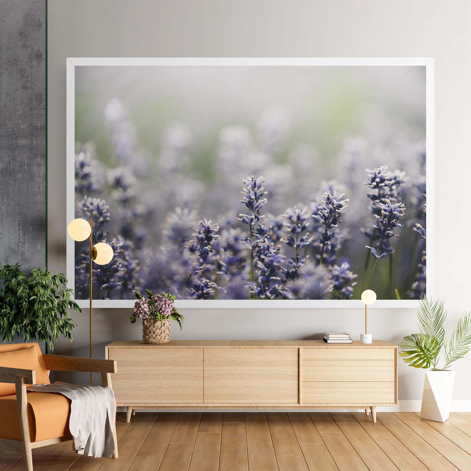 Leinwandbild White Purple Wild mockup 9