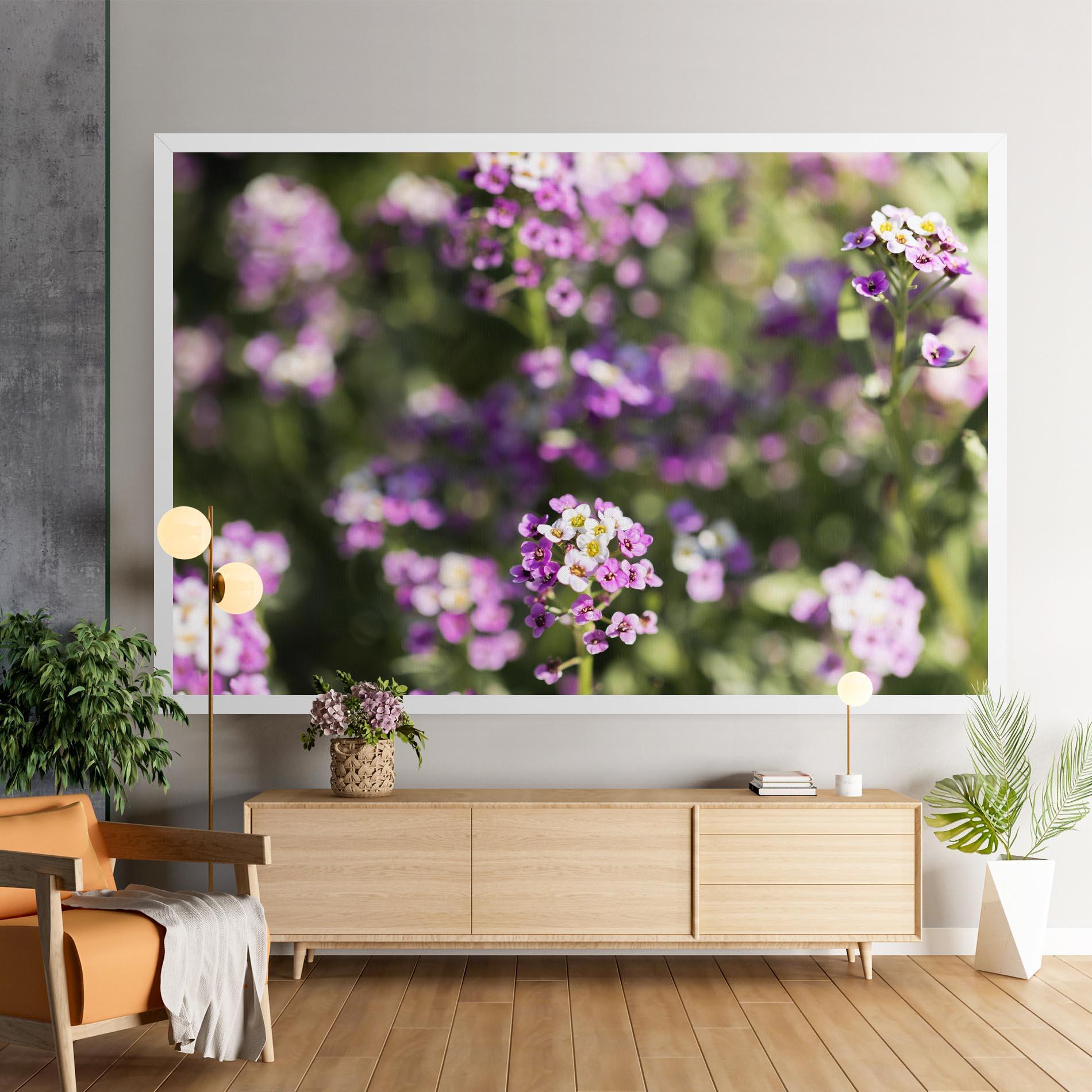 Leinwandbild Wild Purple Field mockup 9