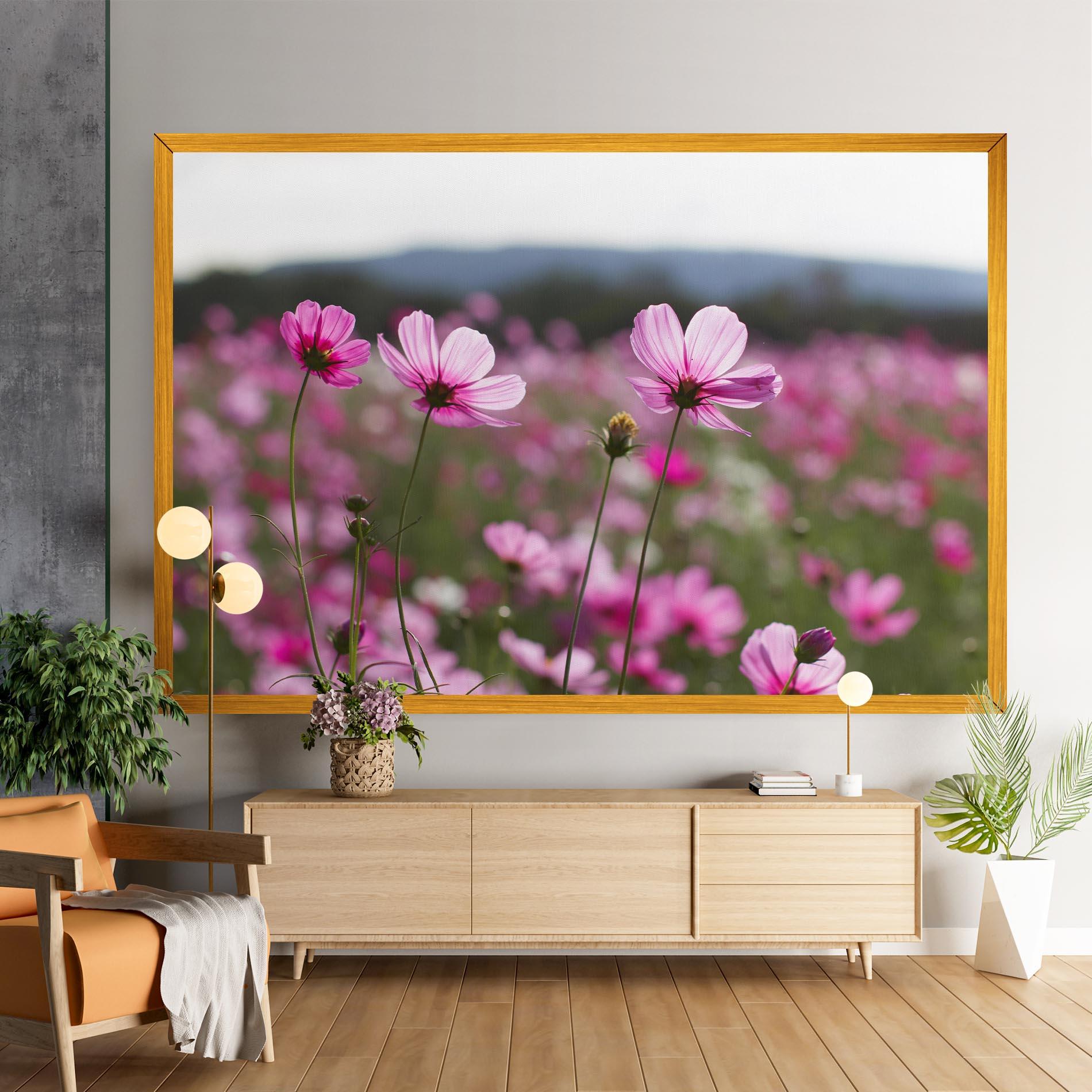 Leinwandbild Cosmos Flower mockup 9