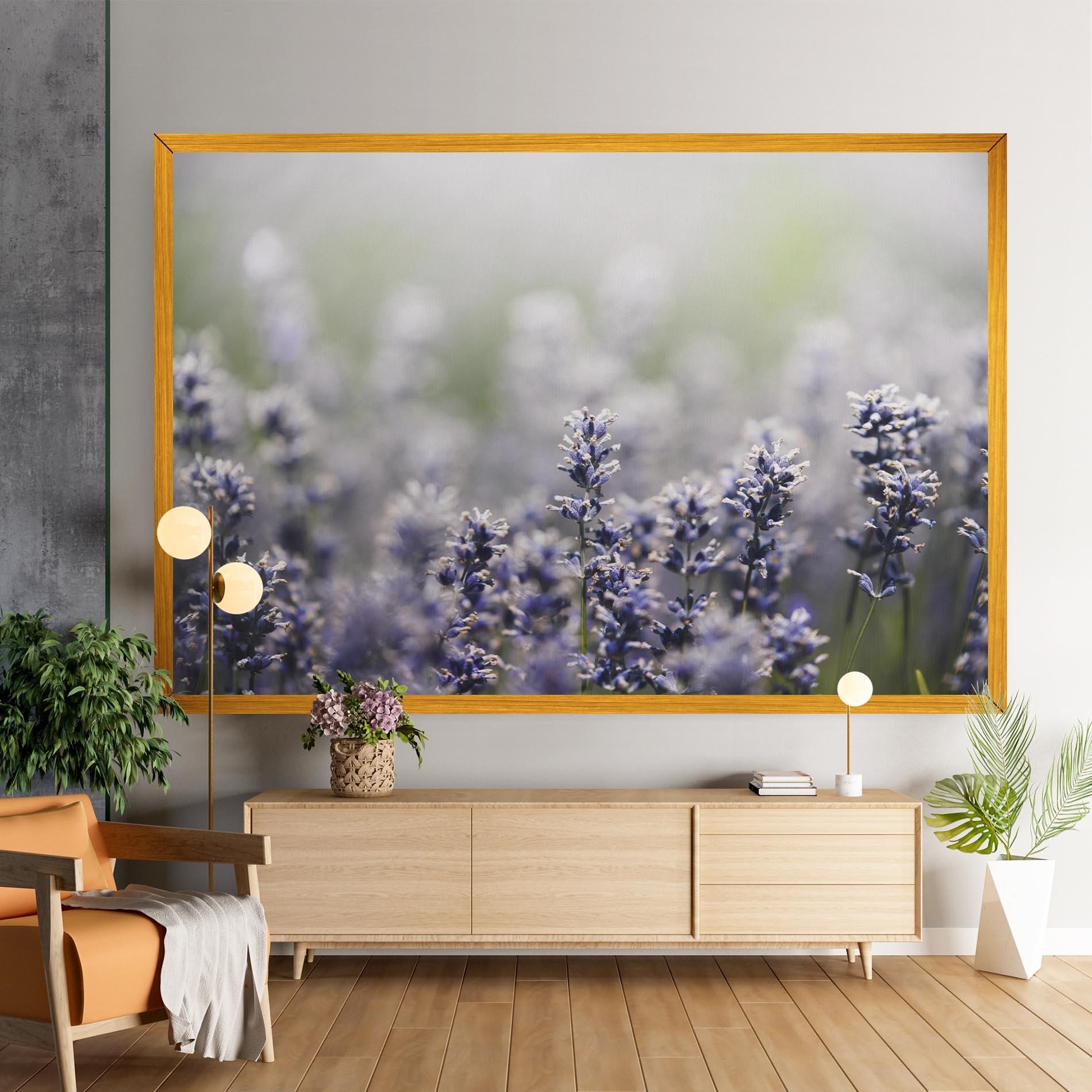 Leinwandbild White Purple Wild mockup 9