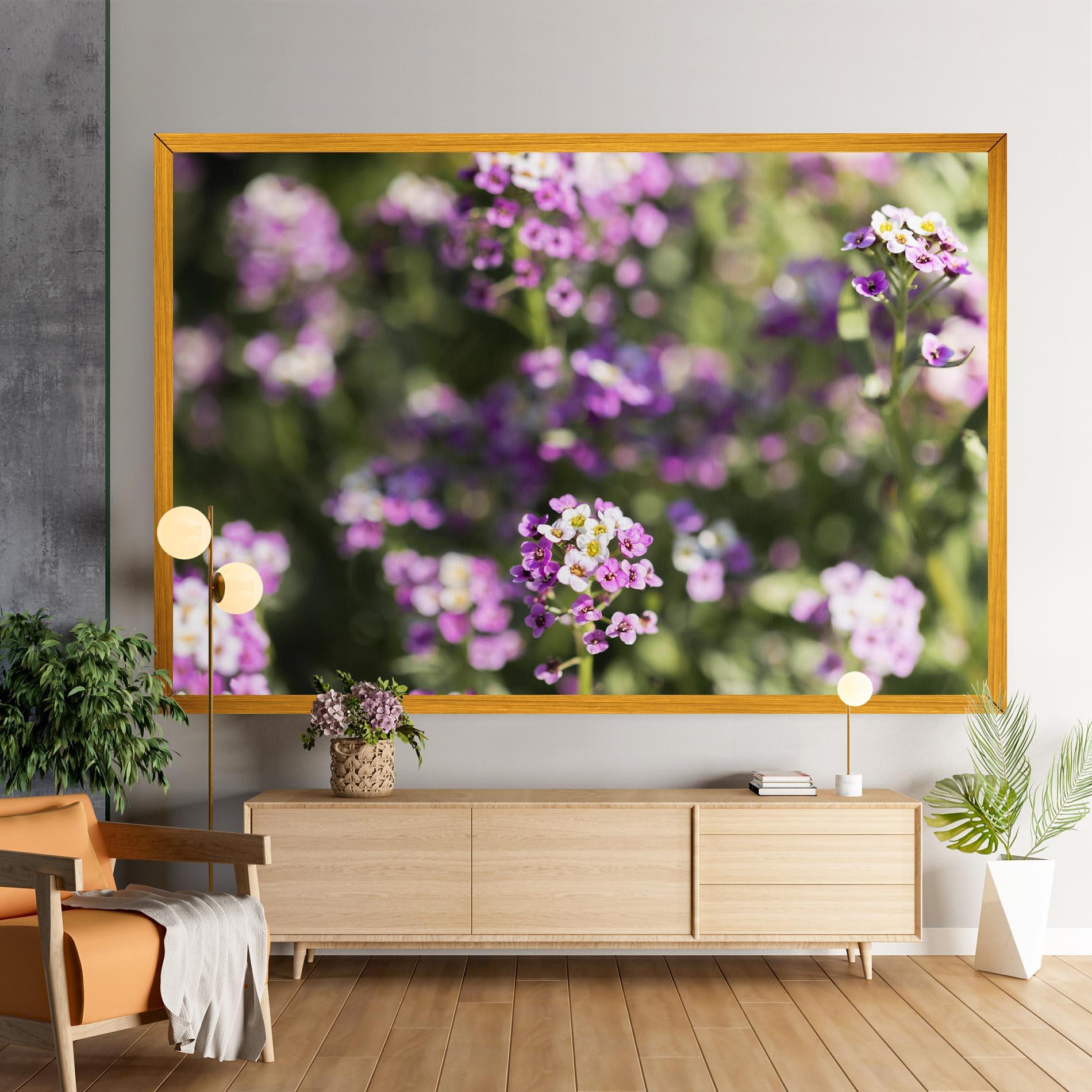 Leinwandbild Wild Purple Field mockup 9