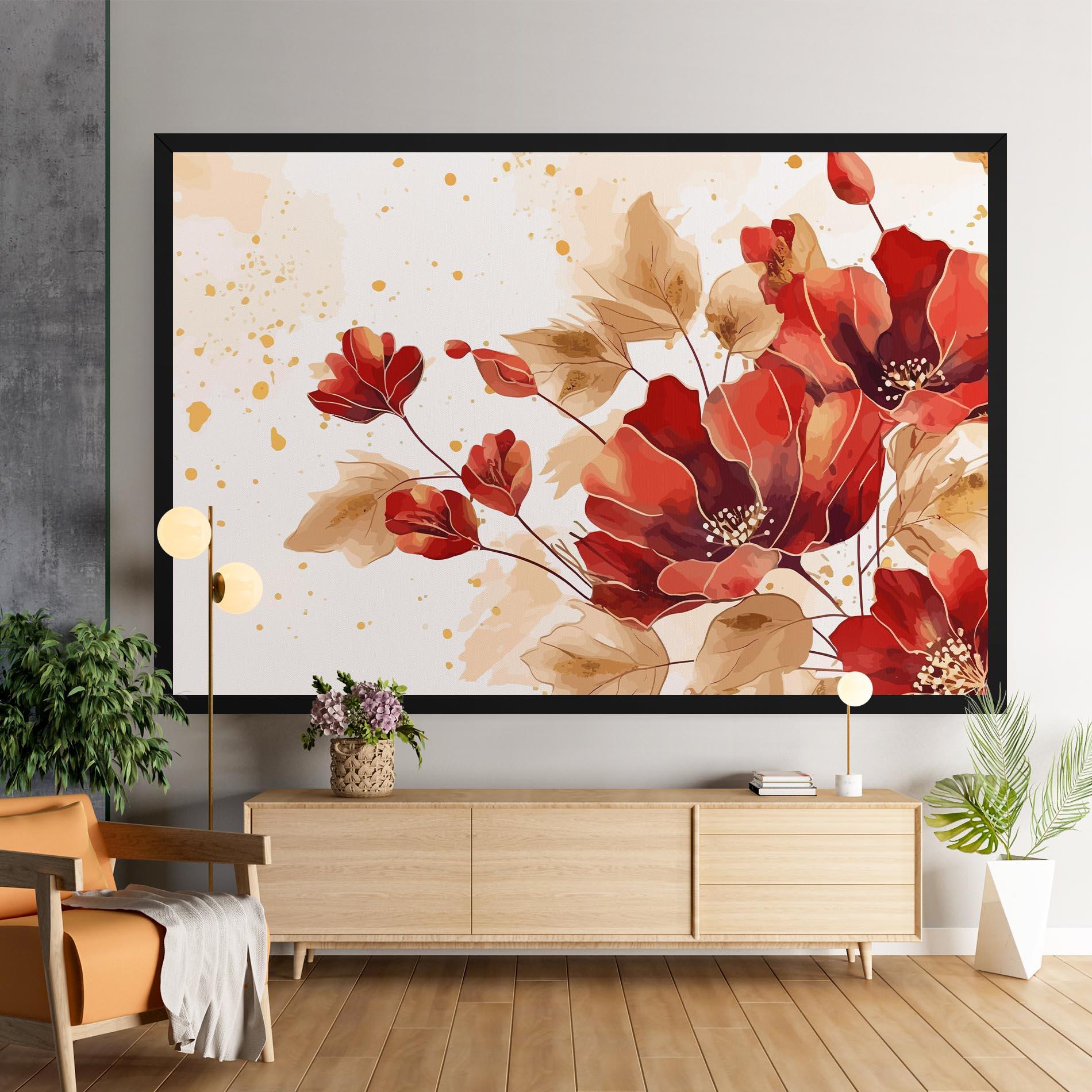 Leinwandbild Red Wild Gold mockup 9