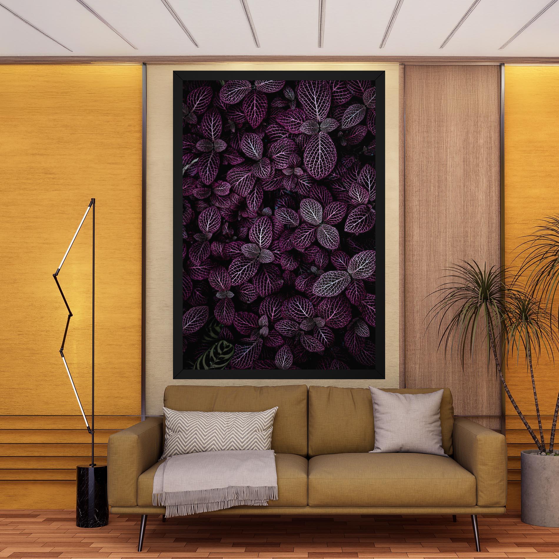 Leinwandbild Purple Leaves mockup 9