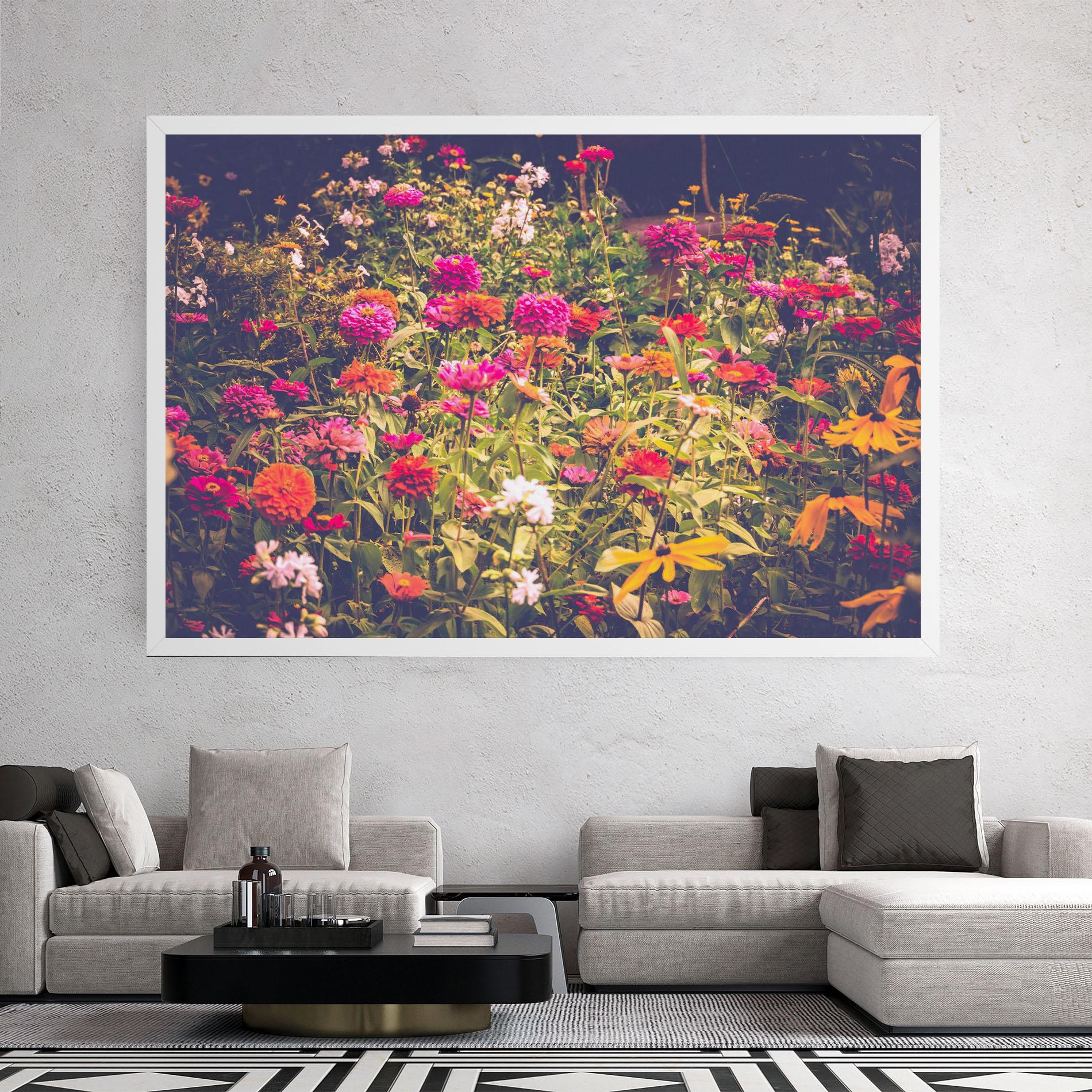 Leinwandbild Colorful Wild Field mockup 2