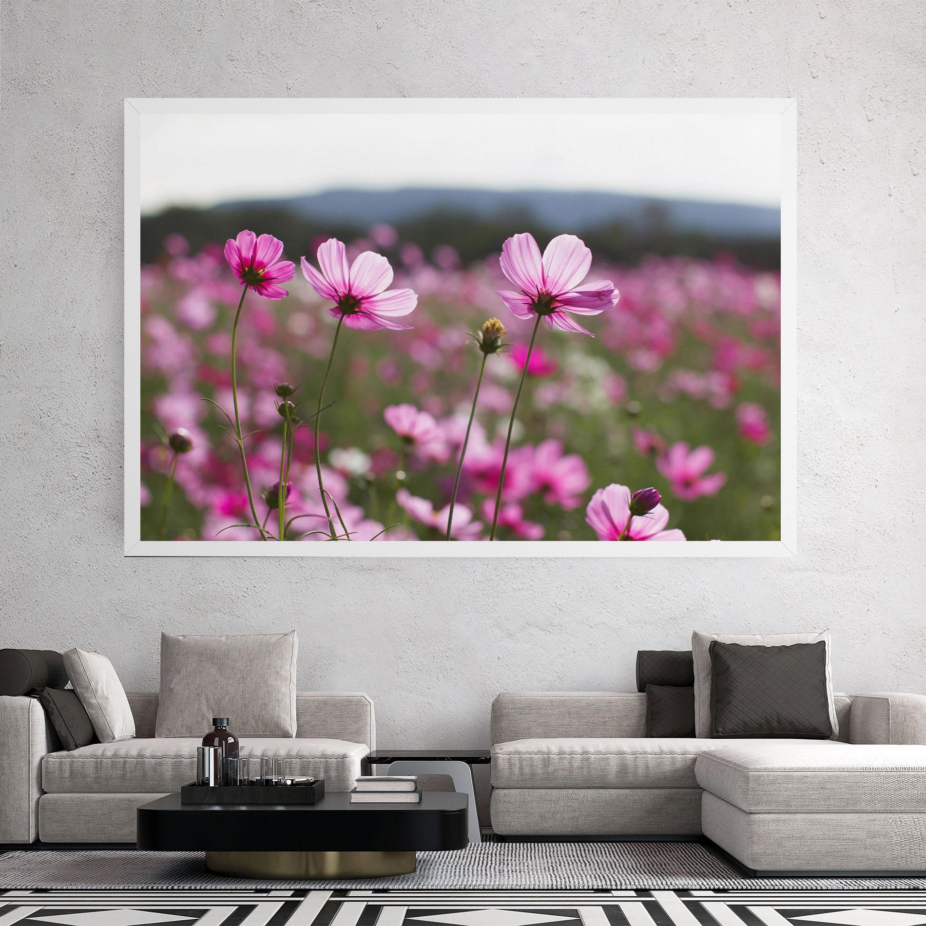 Leinwandbild Cosmos Flower mockup 2